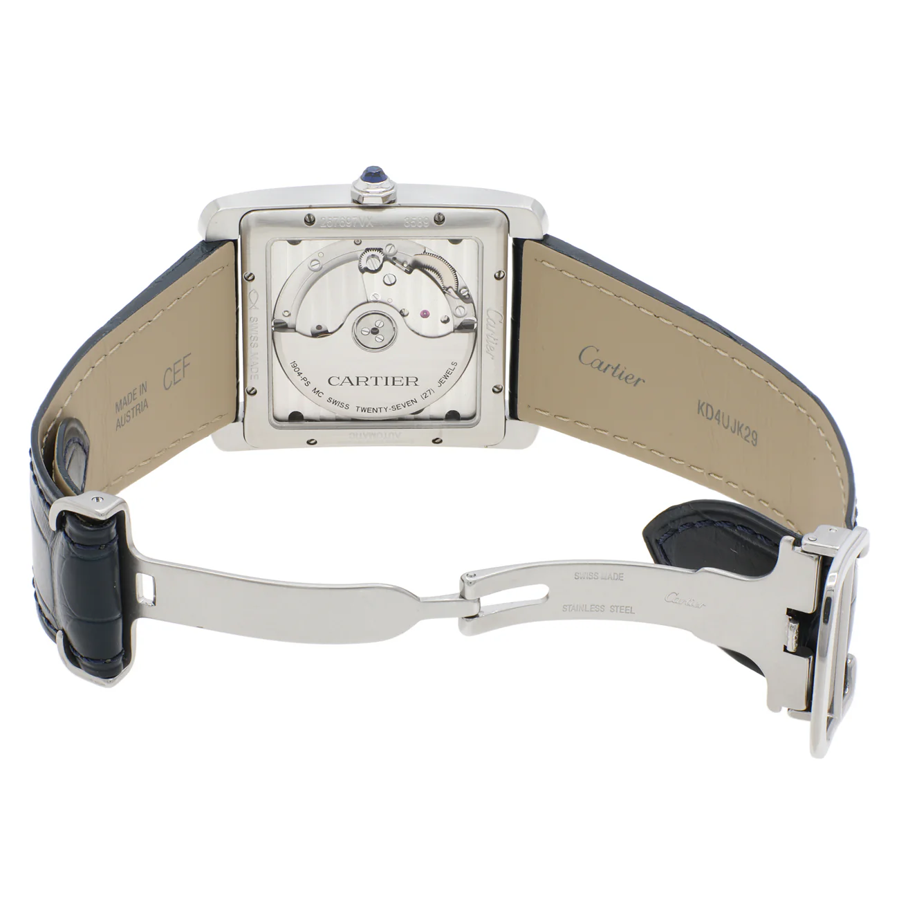 Cartier Stainless Steel Tank MC Automatic Watch WSTA0010 - Image 4