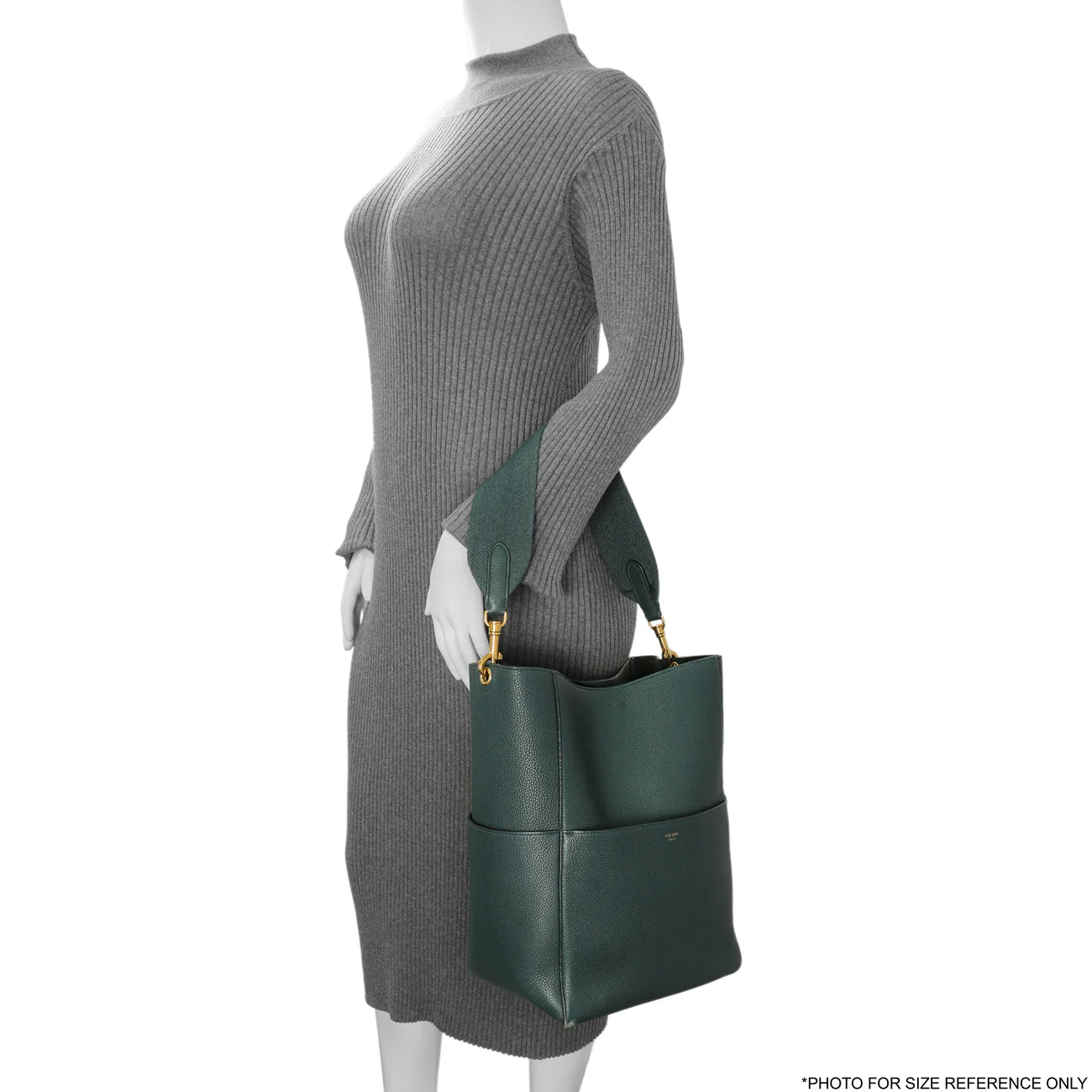 Celine Amazone Soft Grained Calfskin Sangle Bucket Bag - Image 14