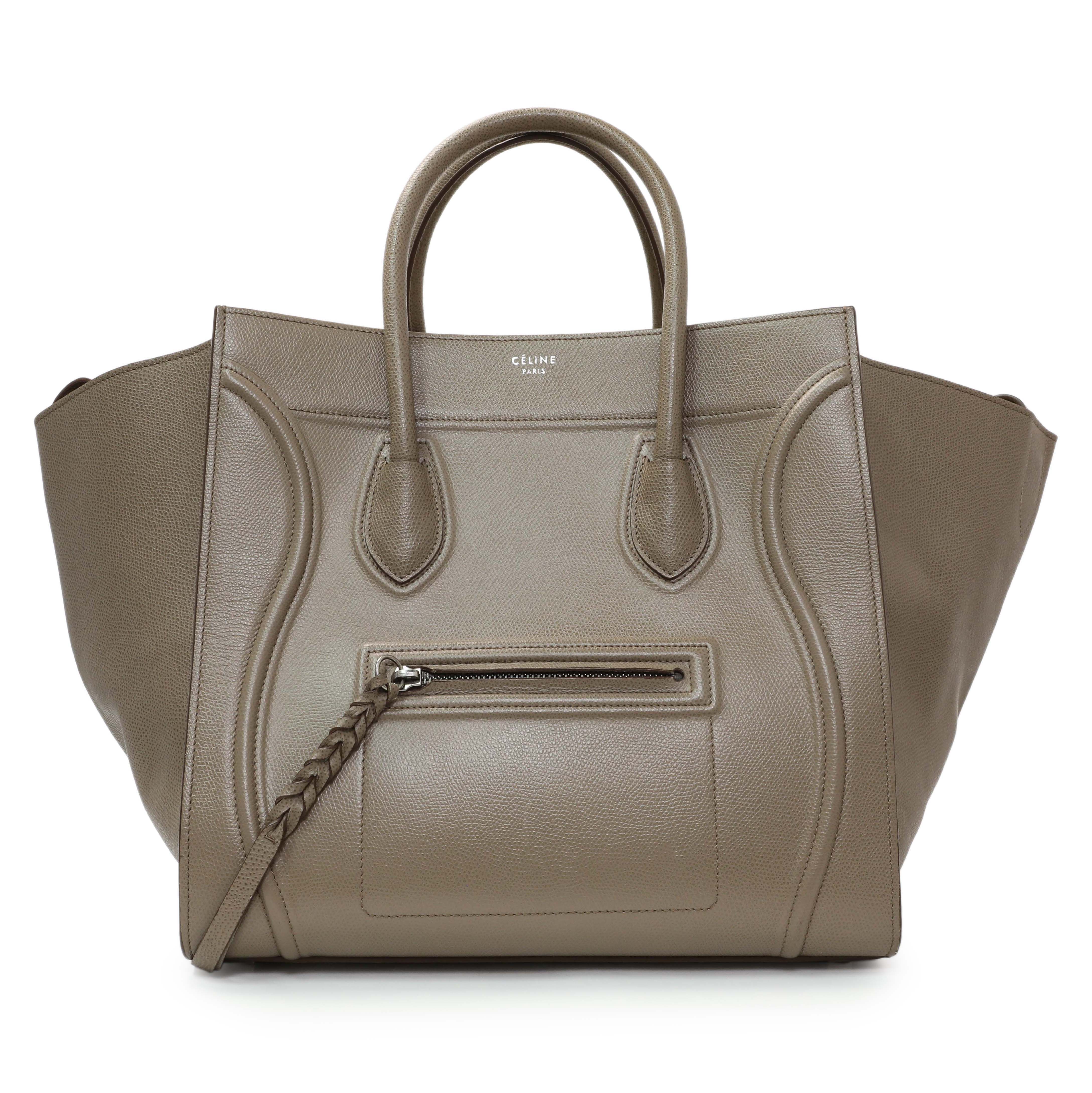 Celine Beige Medium Phantom Luggage