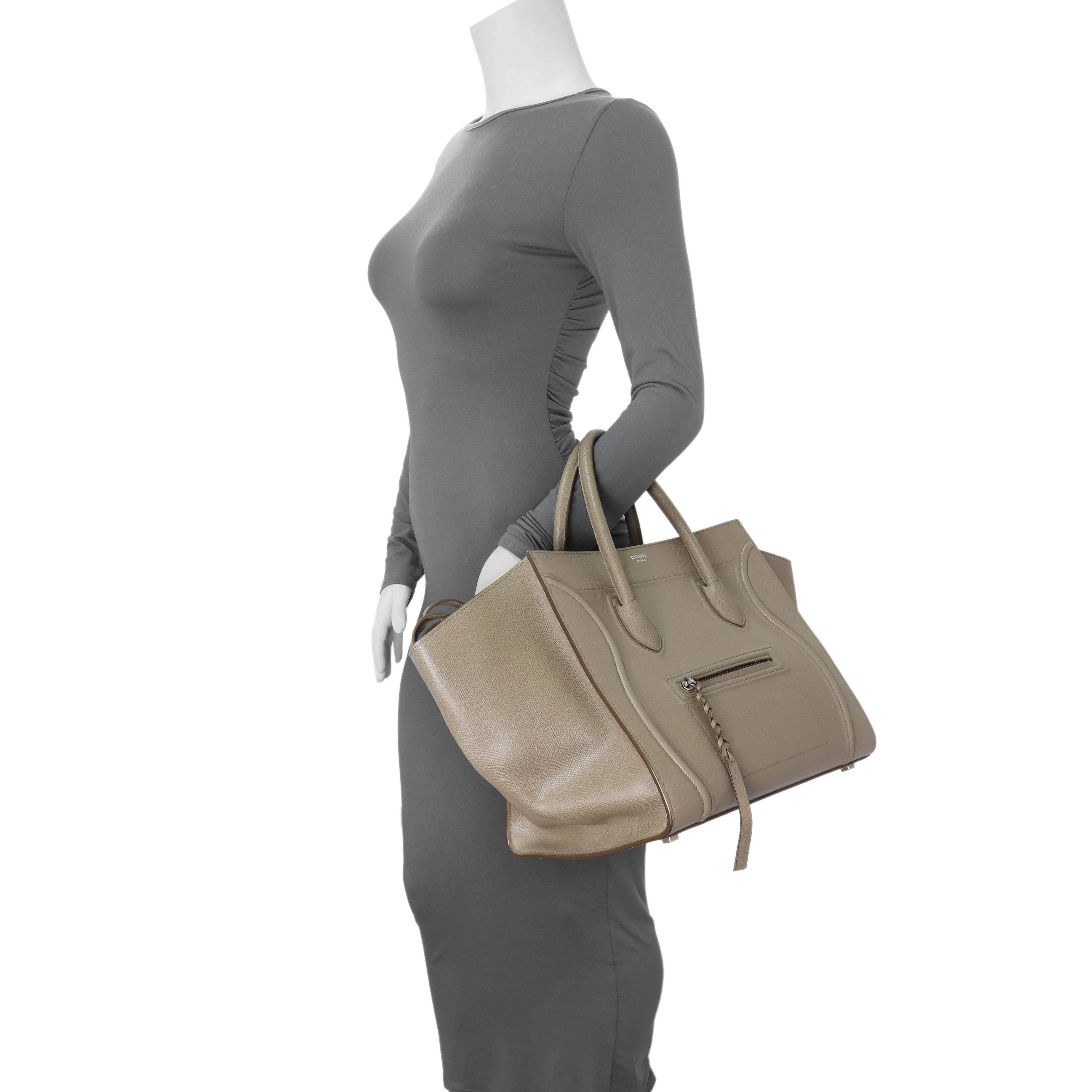 Celine Beige Medium Phantom Luggage - Image 13