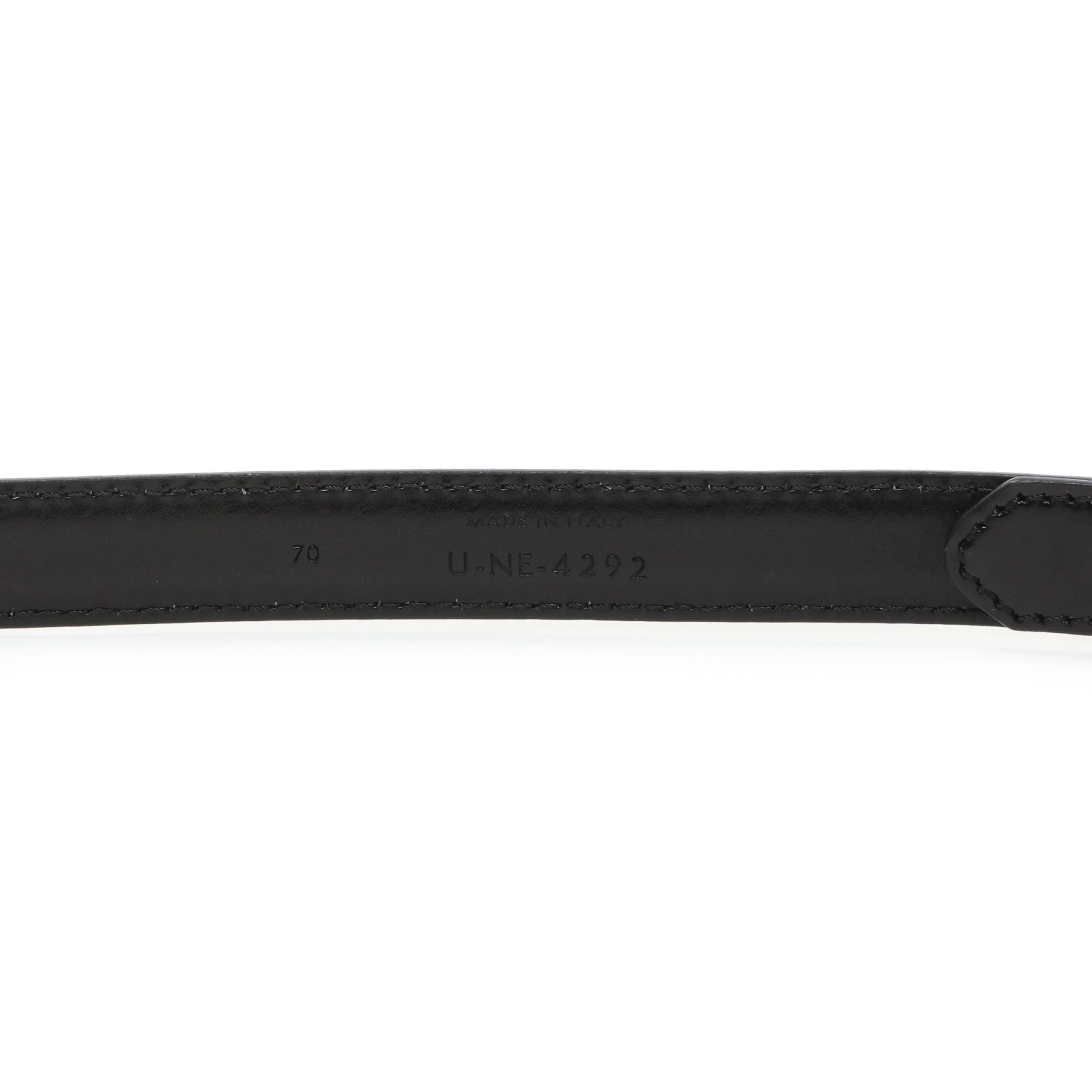 Celine Black Box Calfskin Triomphe Belt - Image 3