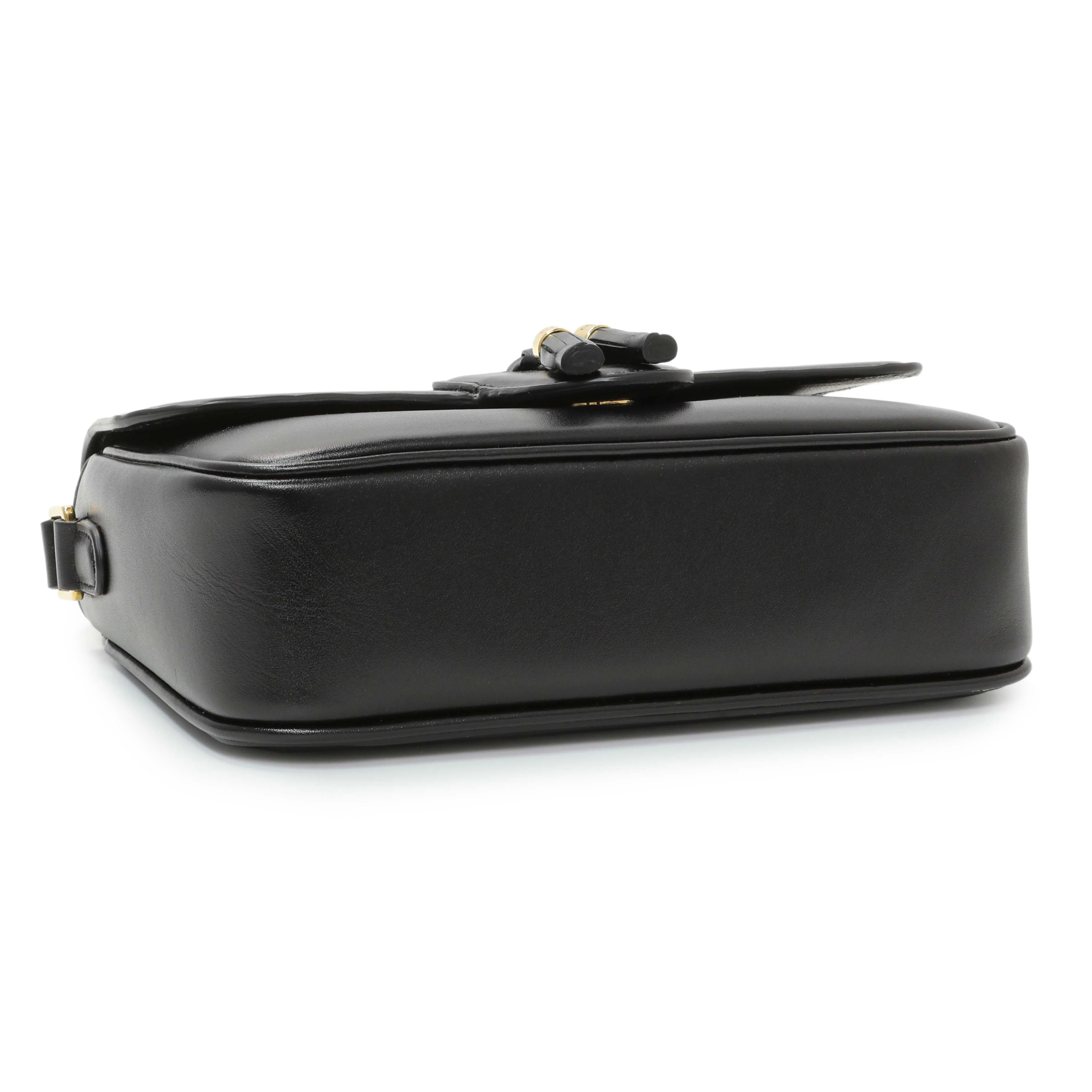 Celine Black Calfskin Medium Tassel Bag - Image 3