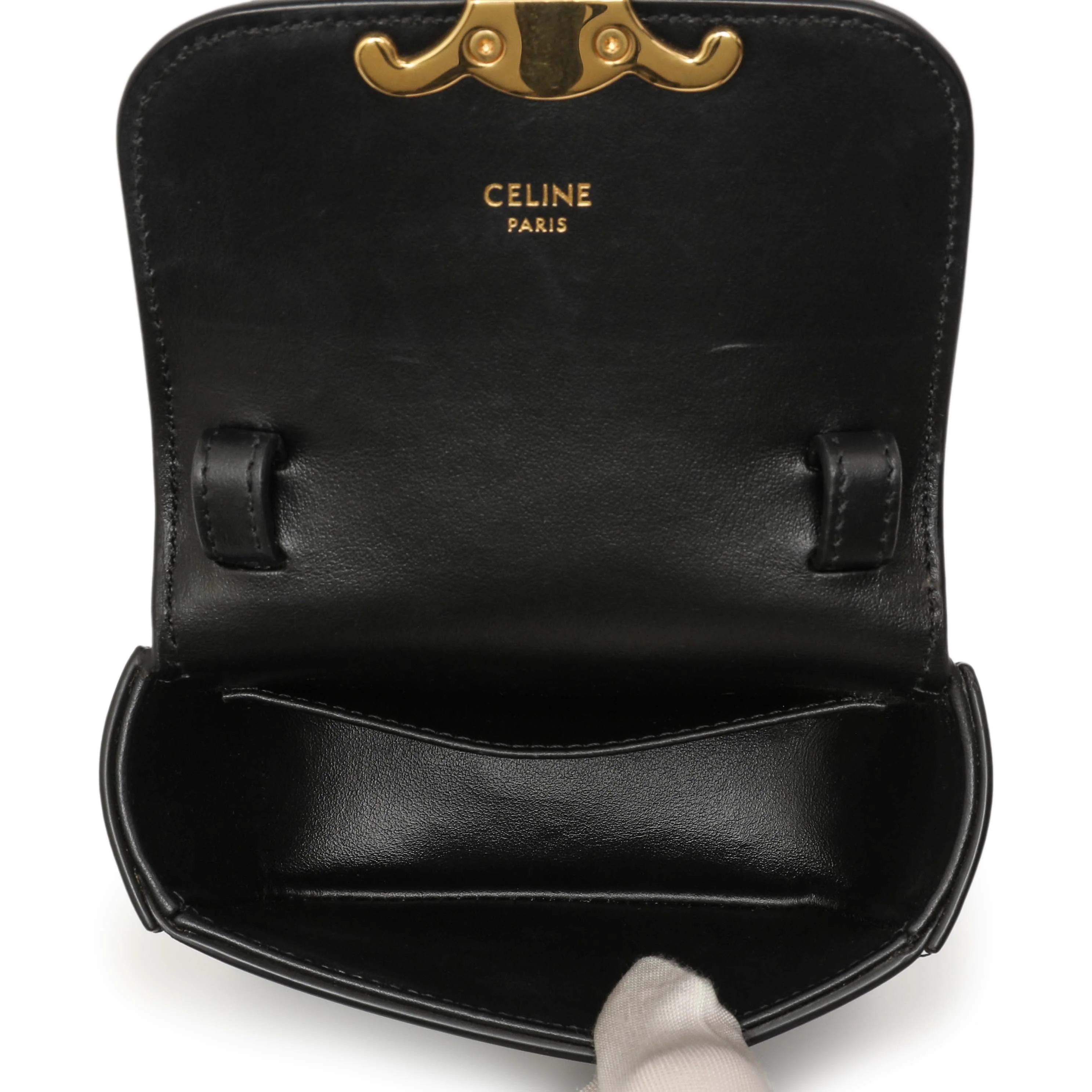 Celine Black Calfskin Mini Claude - Image 5