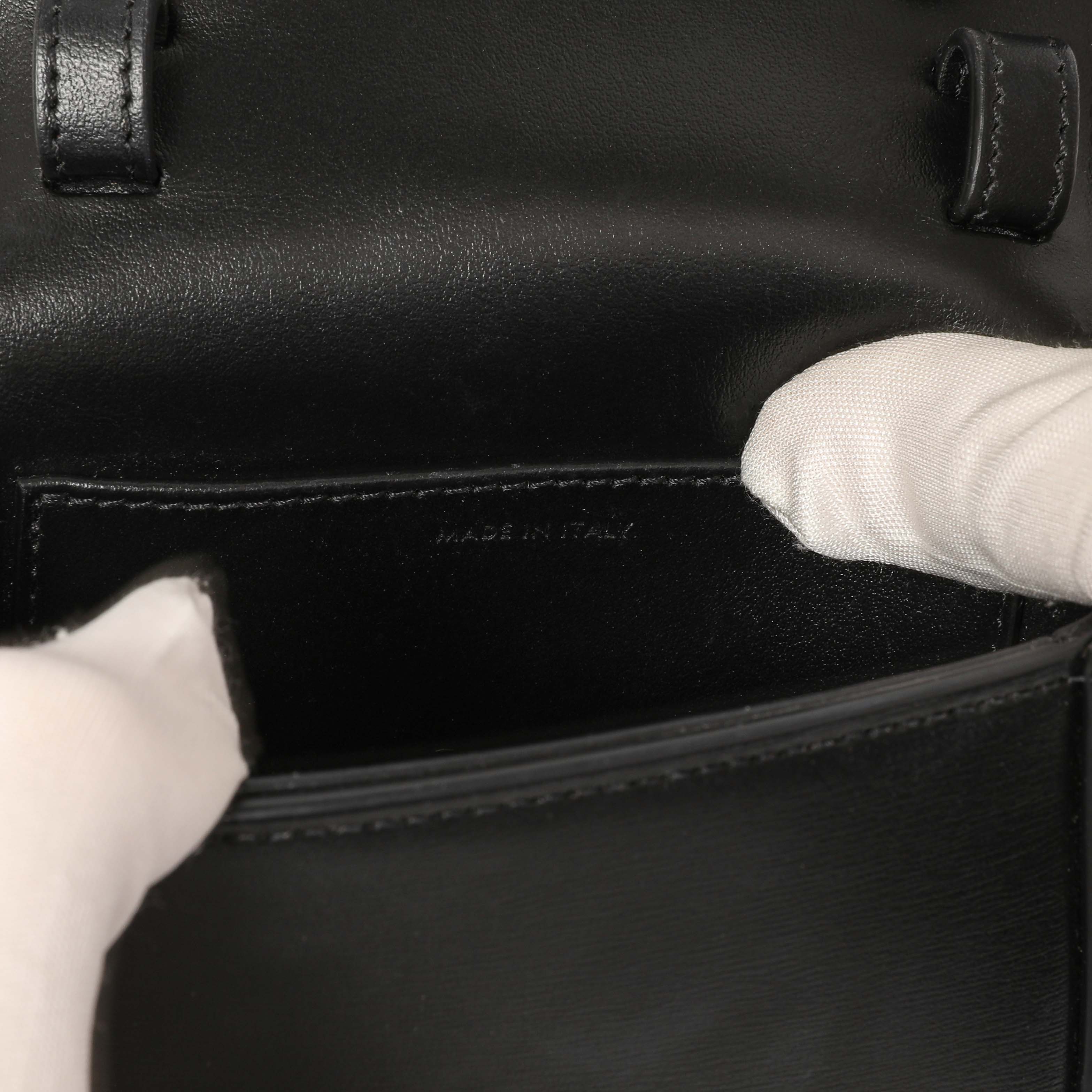 Celine Black Calfskin Mini Claude - Image 7