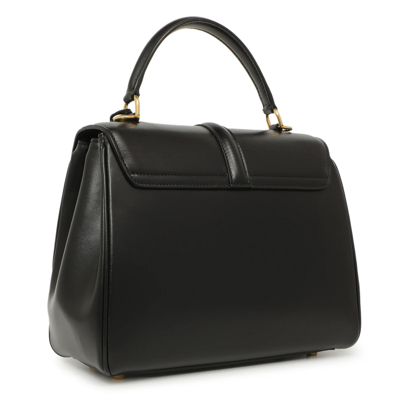 Celine Black Calfskin Small 16 Top Handle Bag - Image 2
