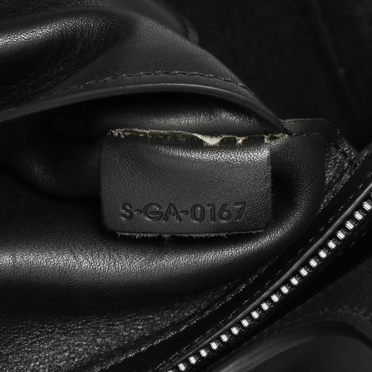 Celine Black Calfskin Vertical Tri-Fold Bag - Image 10