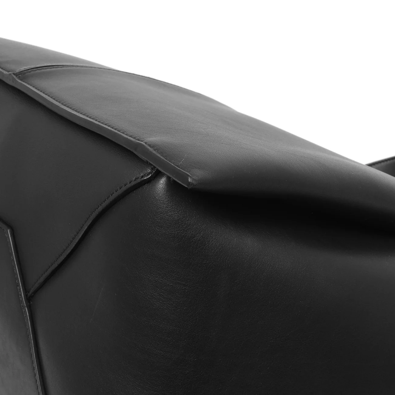 Celine Black Calfskin Vertical Tri-Fold Bag - Image 7