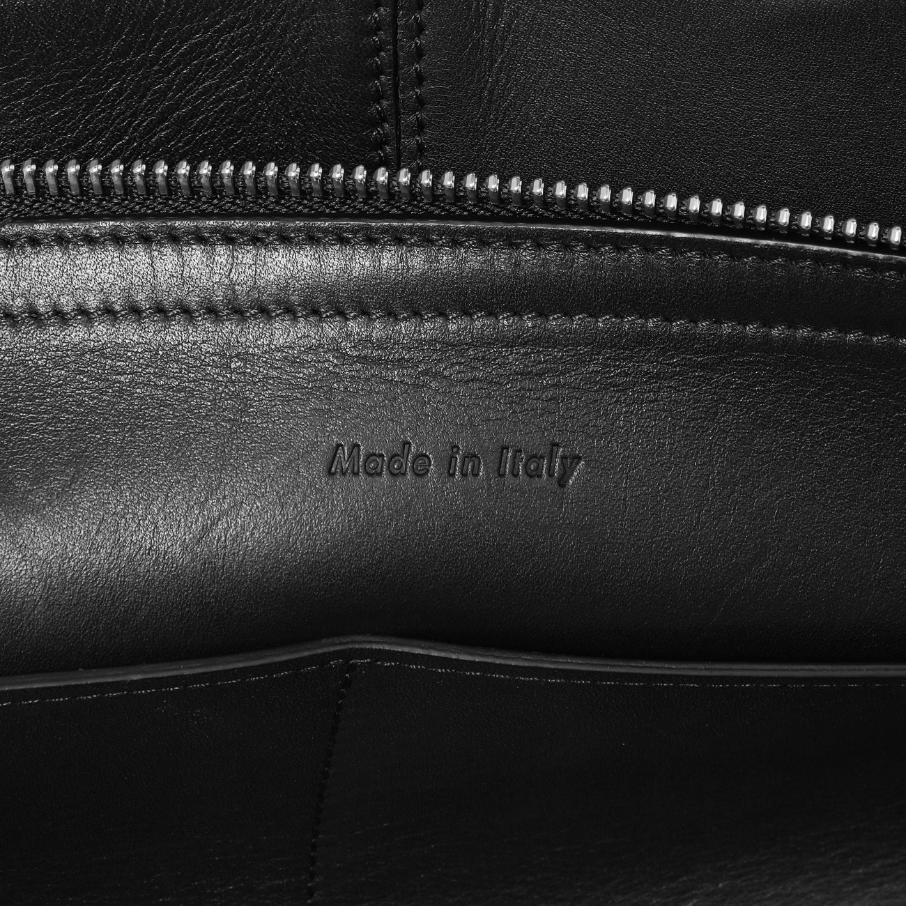 Celine Black Calfskin Vertical Tri-Fold Bag - Image 9