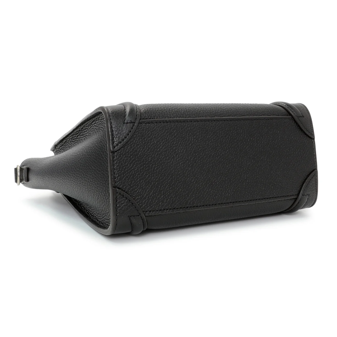 Celine Black Drummed Calfskin Nano Luggage Tote - Image 3