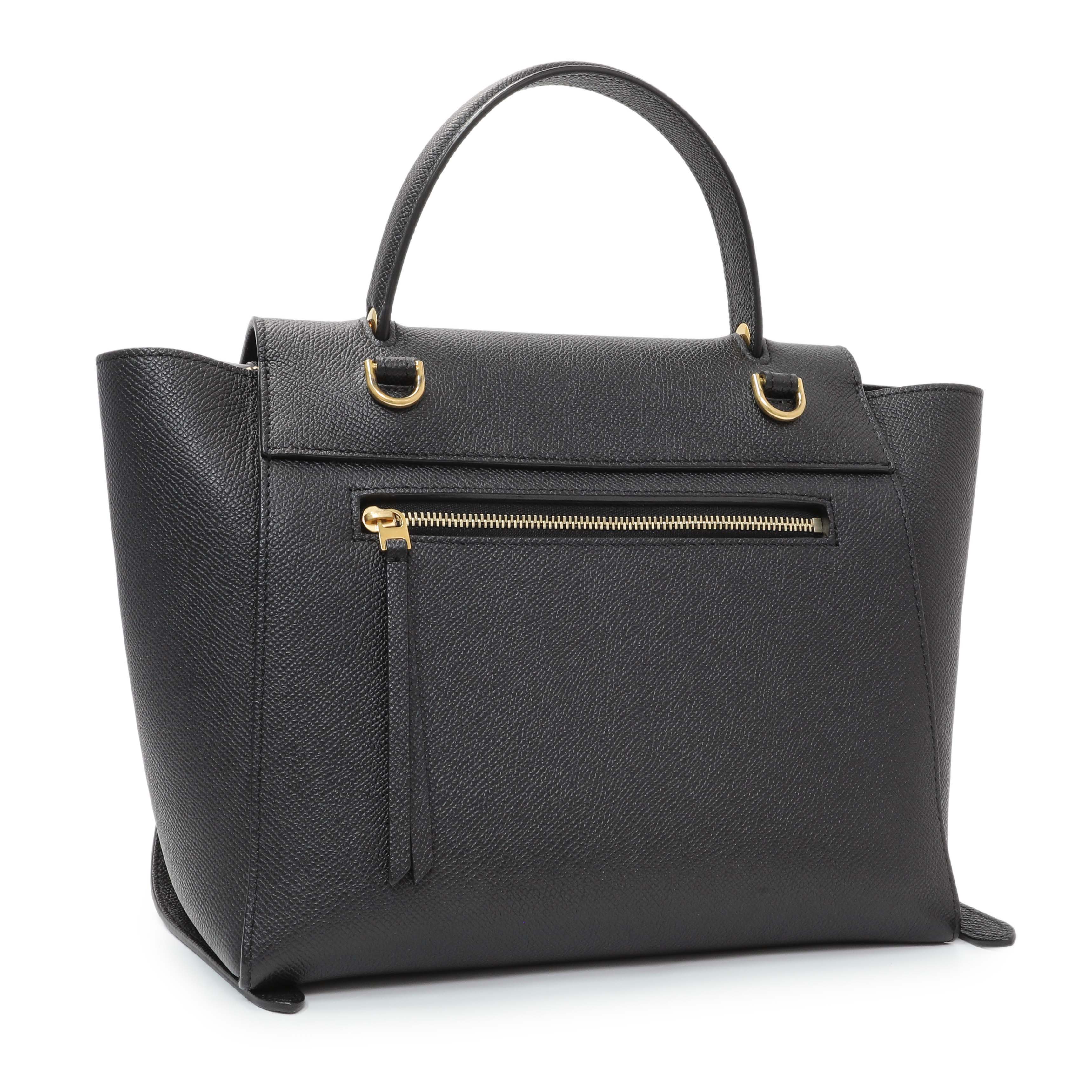 Celine Black Grained Calfskin Micro Belt Bag - Image 2