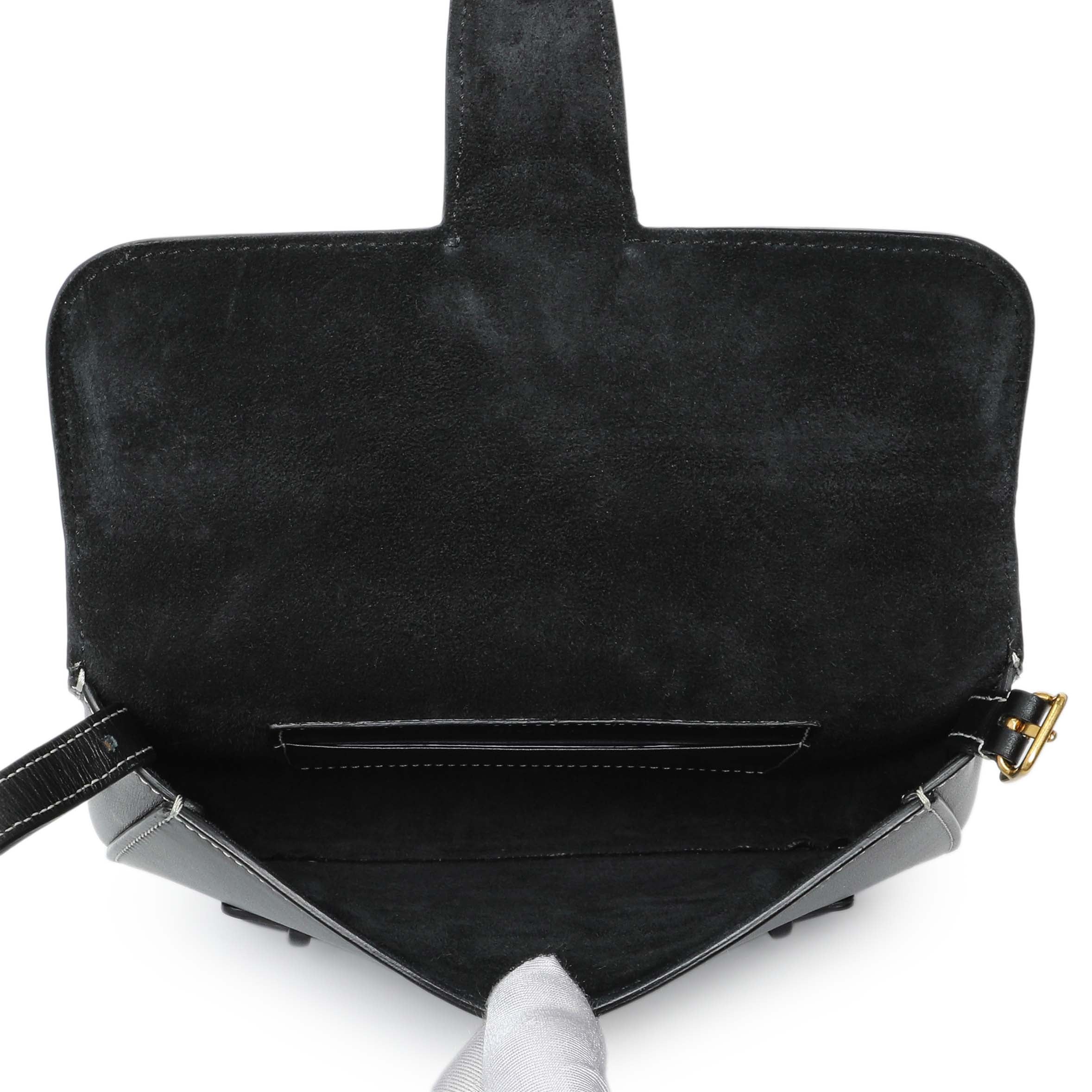 Celine Black Smooth Calfskin Mini Symmetrical Bag - Image 4