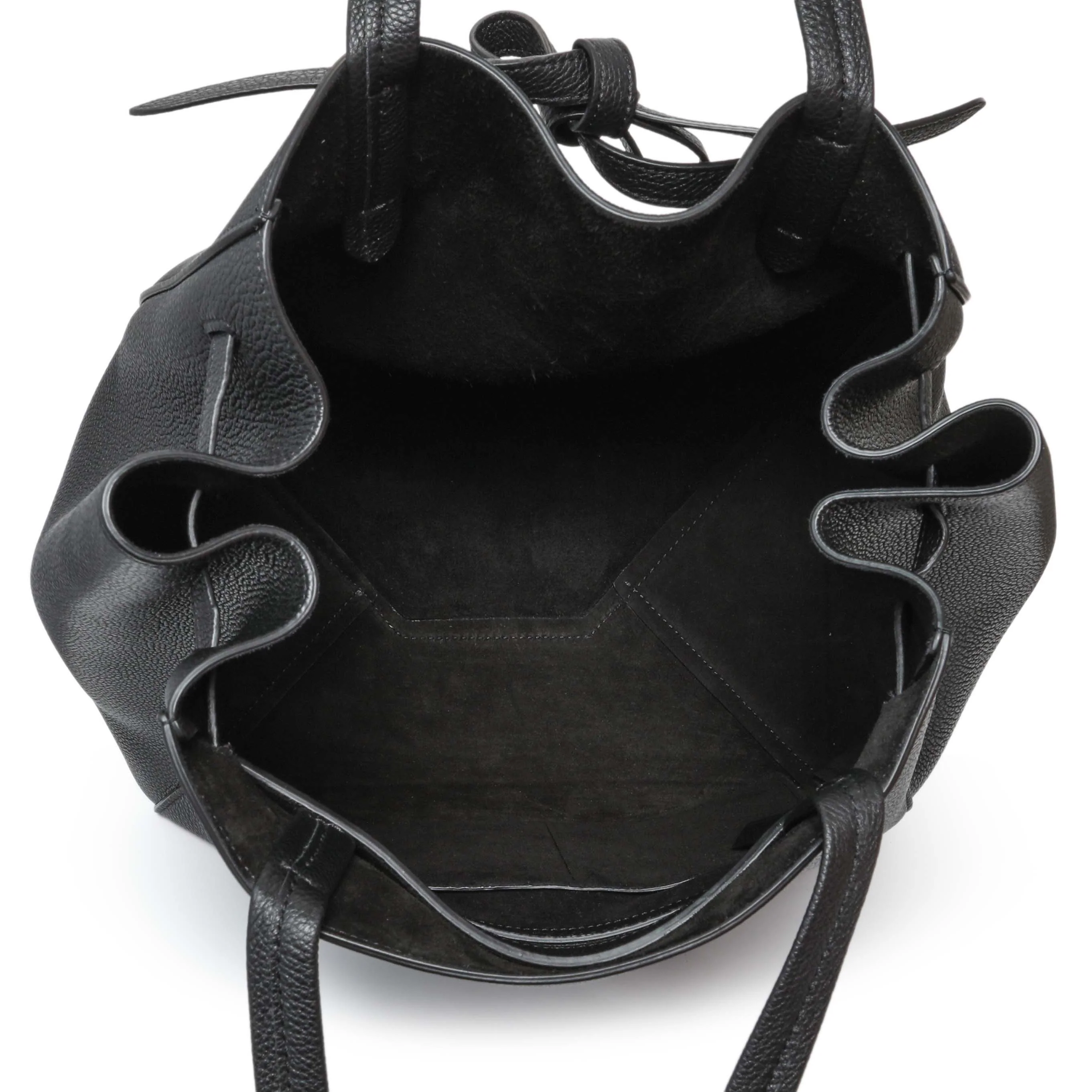 Celine Black Soft Grained Calfskin Medium Belt Cabas Phantom - Image 4