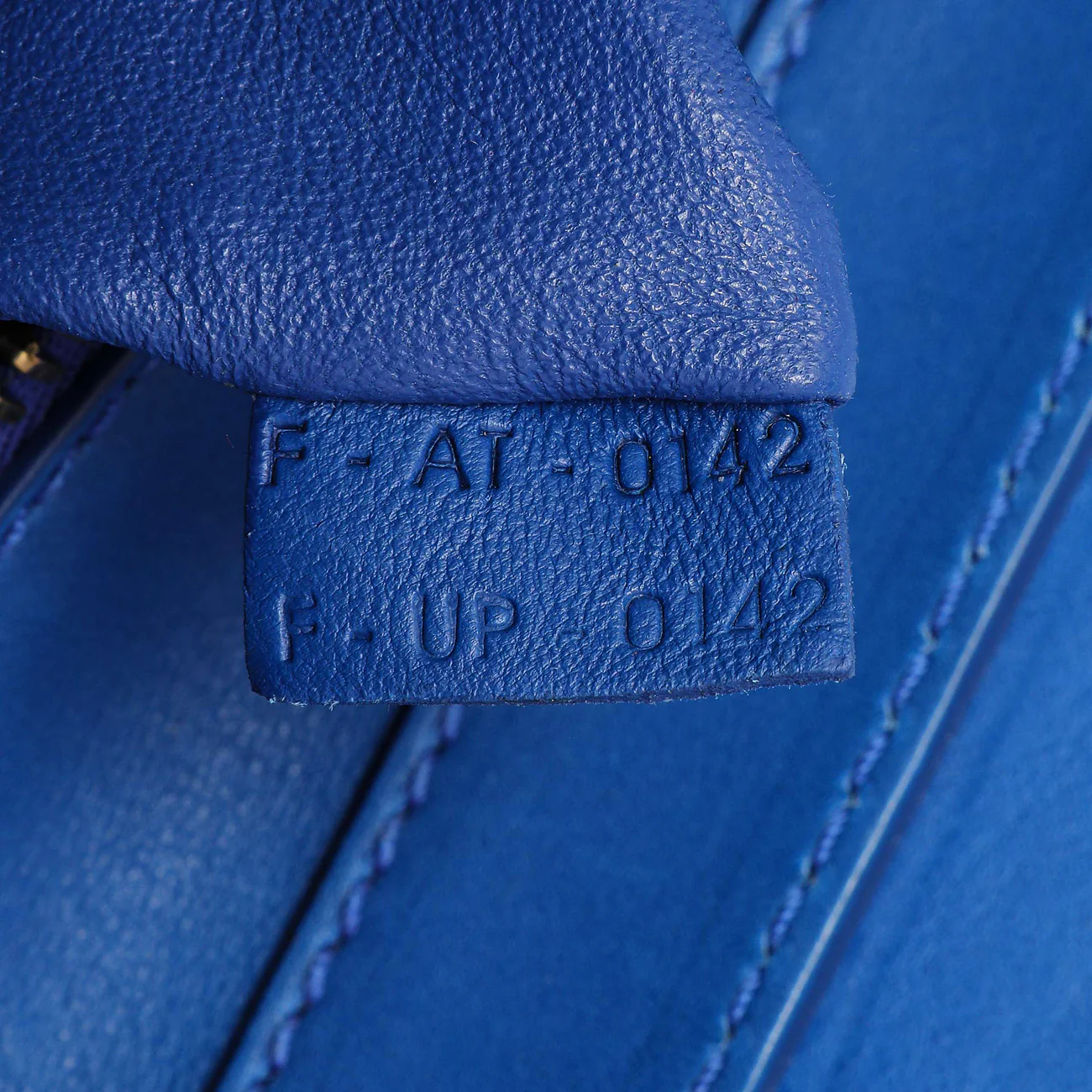 Celine Blue Smooth Calfskin Mini Luggage Tote - Image 10