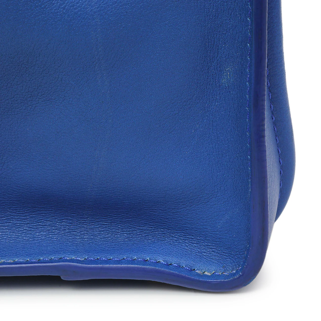 Celine Blue Smooth Calfskin Mini Luggage Tote - Image 13