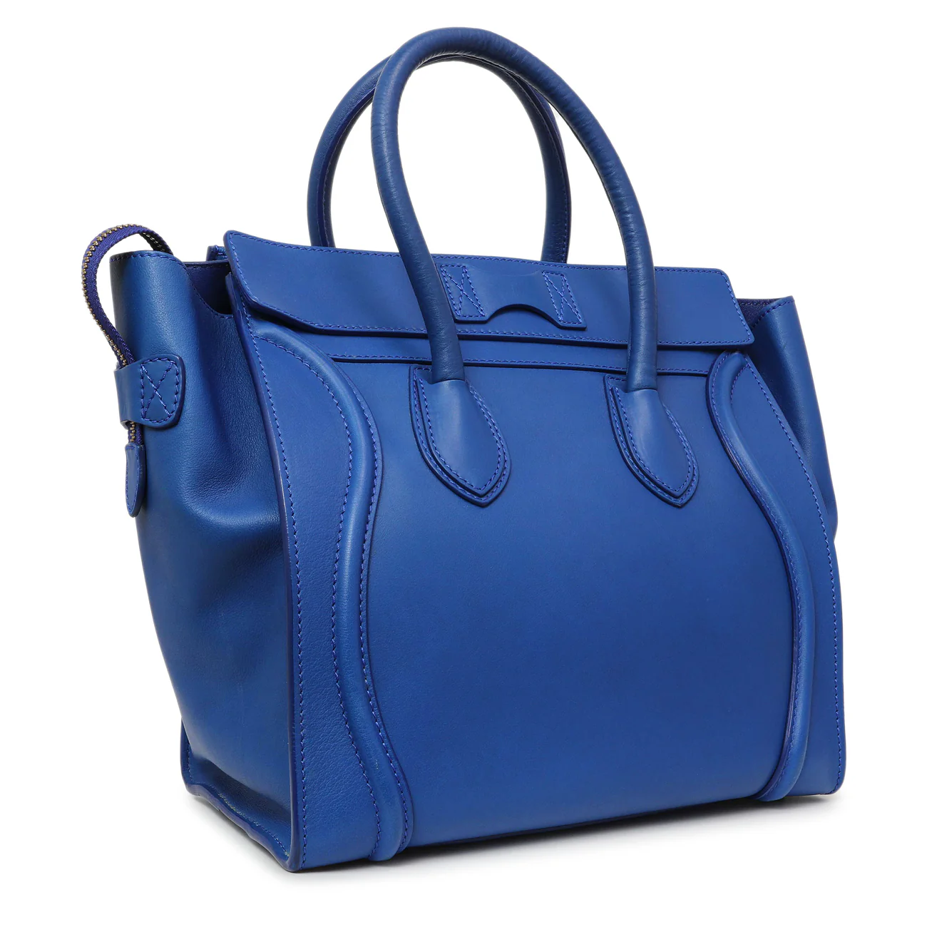 Celine Blue Smooth Calfskin Mini Luggage Tote - Image 2
