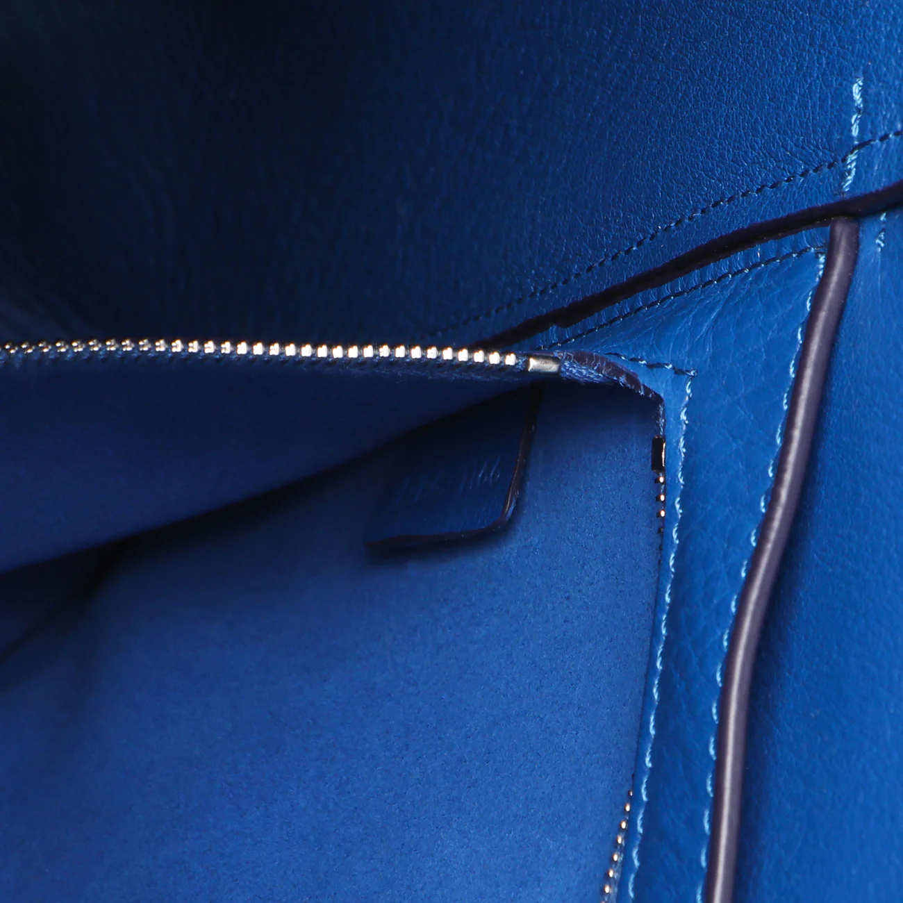 Celine Blue Suede Sangle Bucket Bag - Image 10