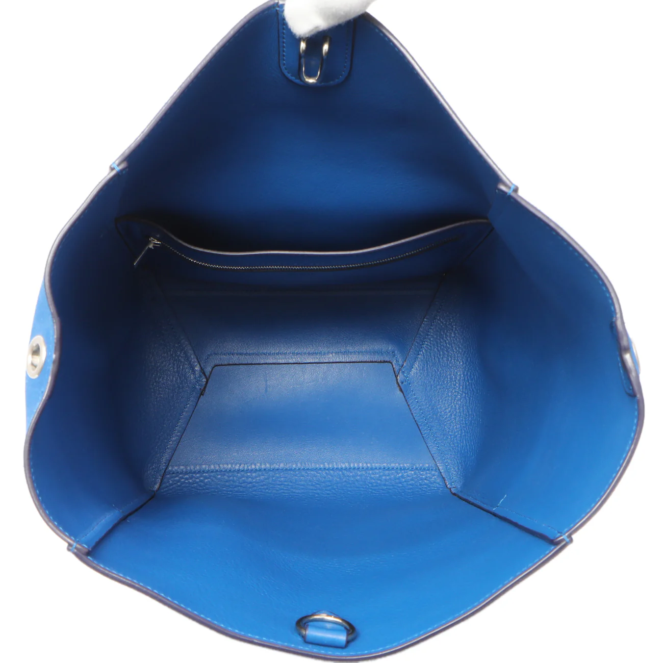 Celine Blue Suede Sangle Bucket Bag - Image 8