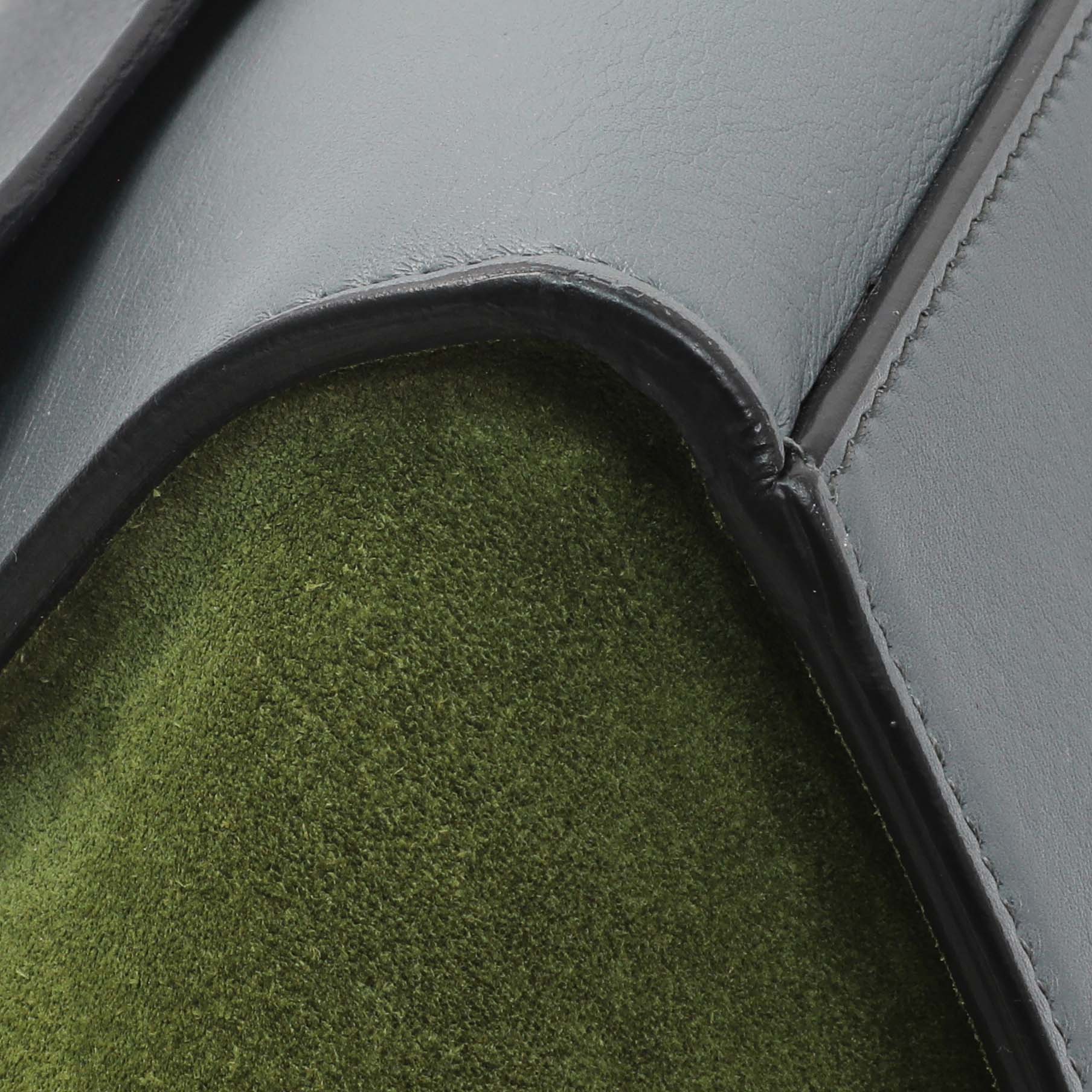 Celine Calfskin Suede Tri-Color Medium Trapeze - Image 4