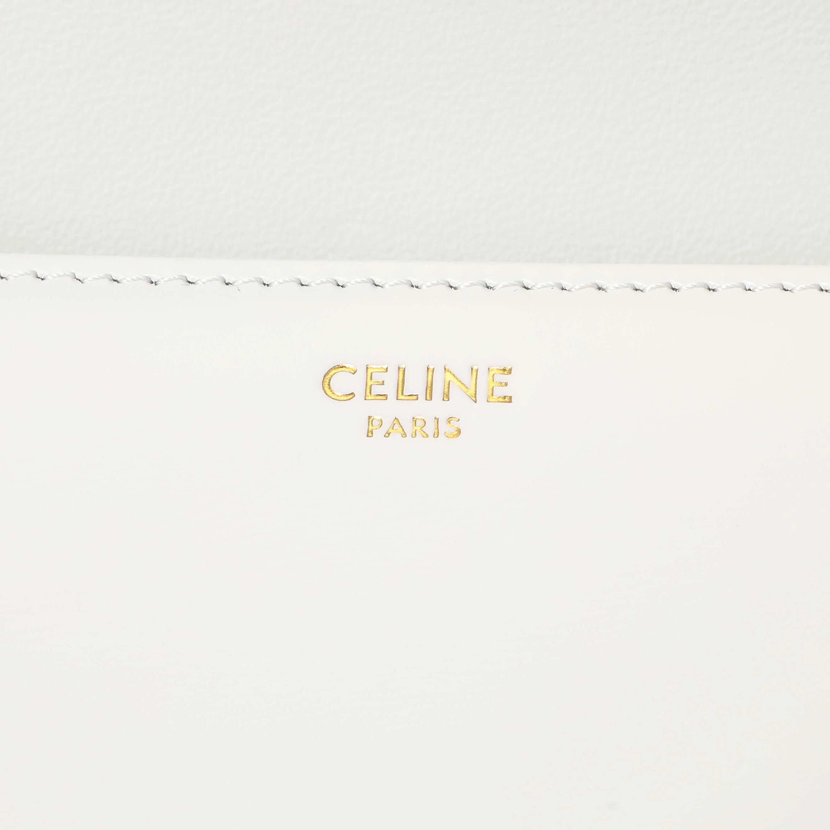 Celine Chalk Shiny Calfskin Teen Triomphe - Image 5