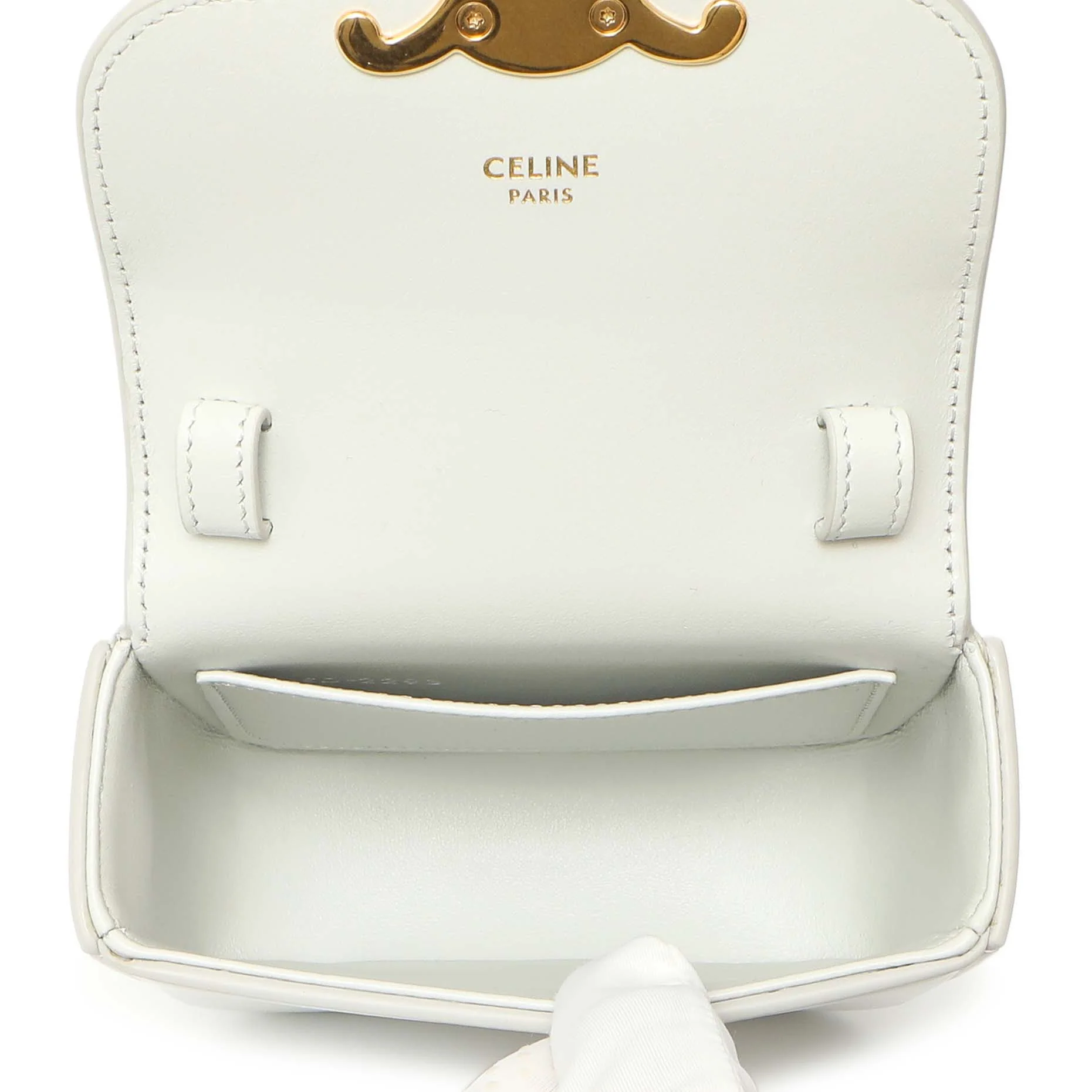 Celine Grey Calfskin Mini Claude - Image 5