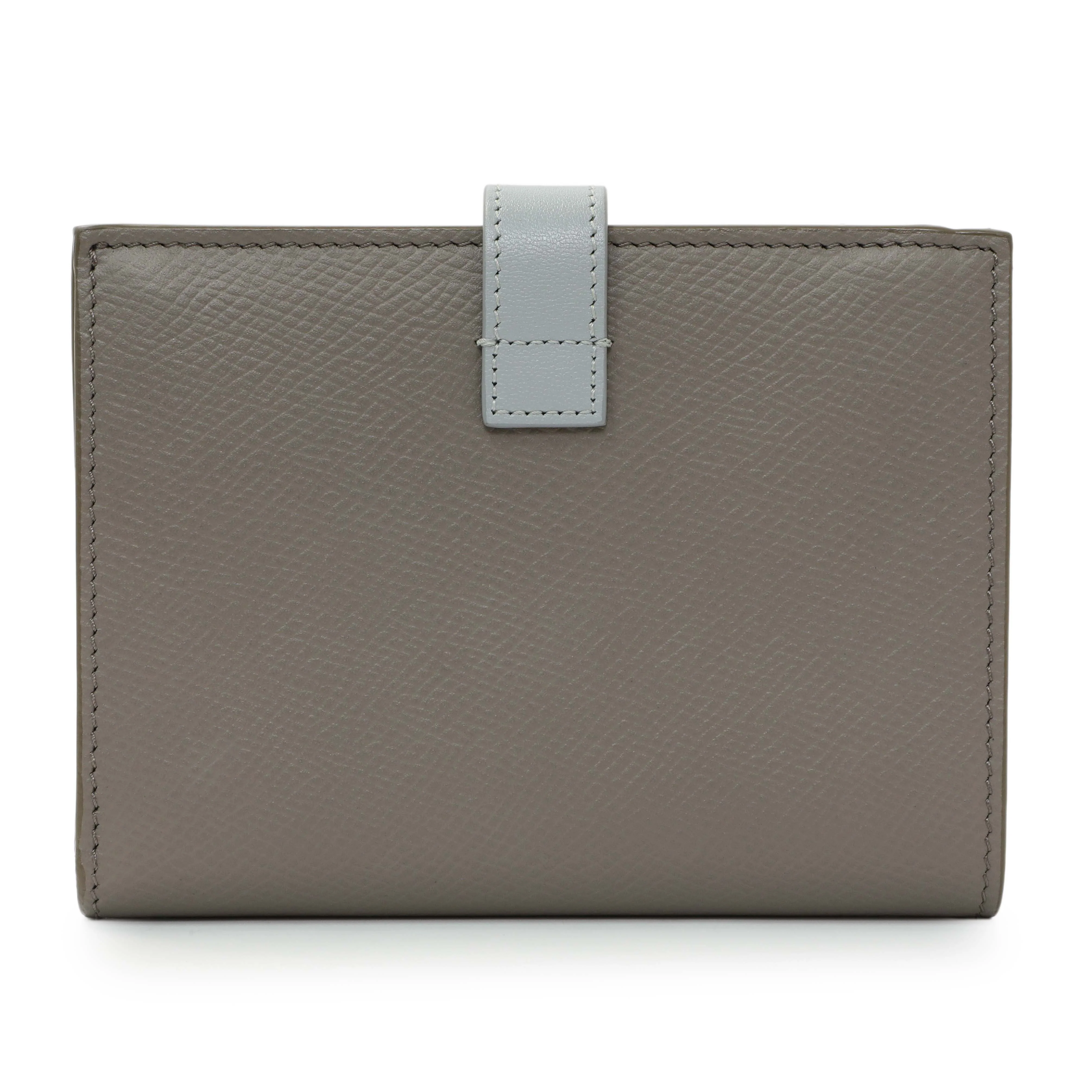 Celine Grey Grained Calfskin Medium Multifunction Strap Wallet - Image 2