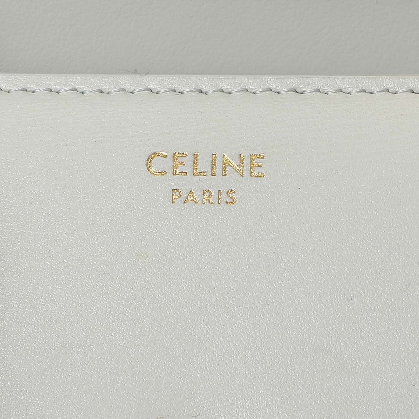 Celine Grey Shiny Calfskin Small Triomphe Wallet - Image 5