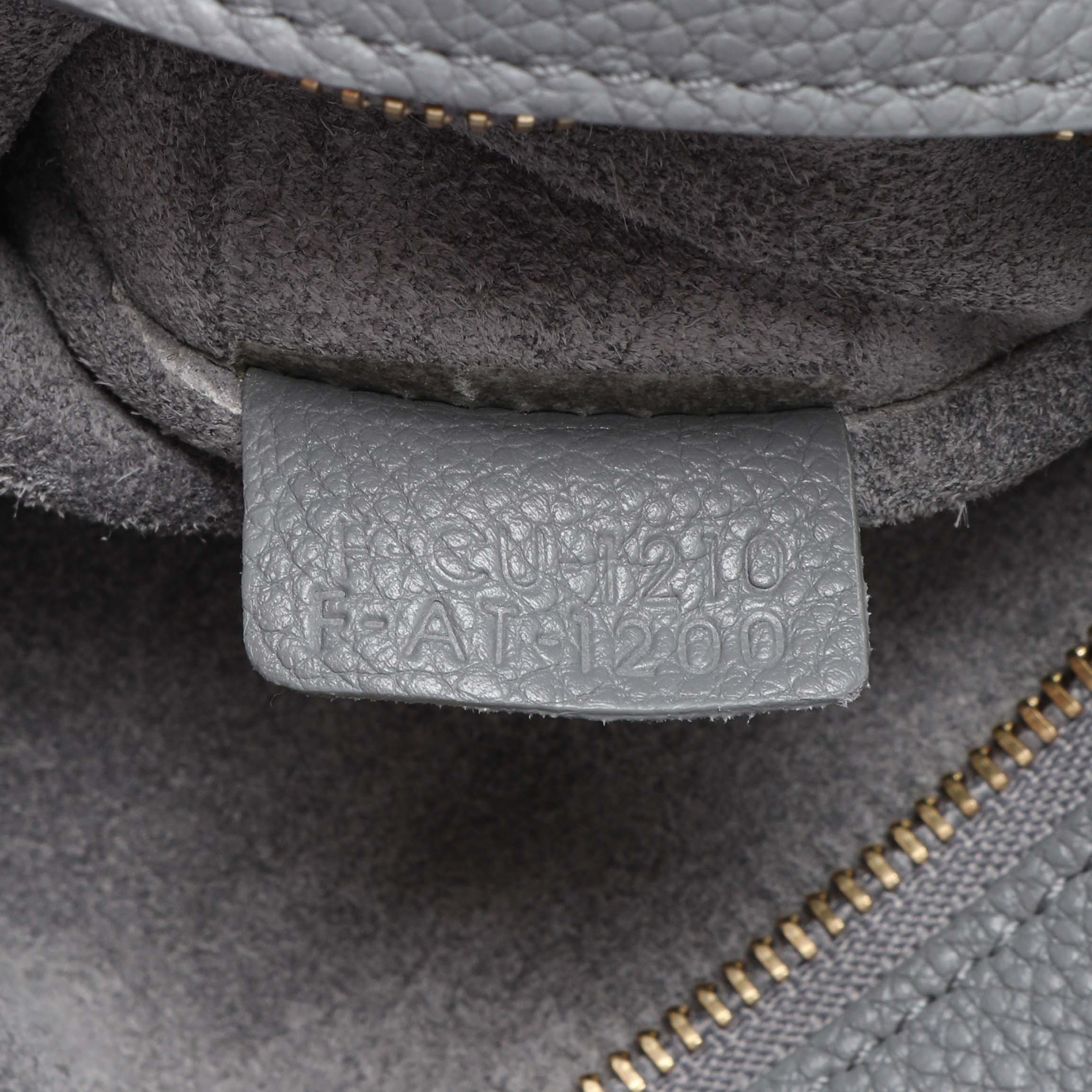 Celine Grey Soft Grained Calfskin Medium Belt Cabas Phantom - Image 7