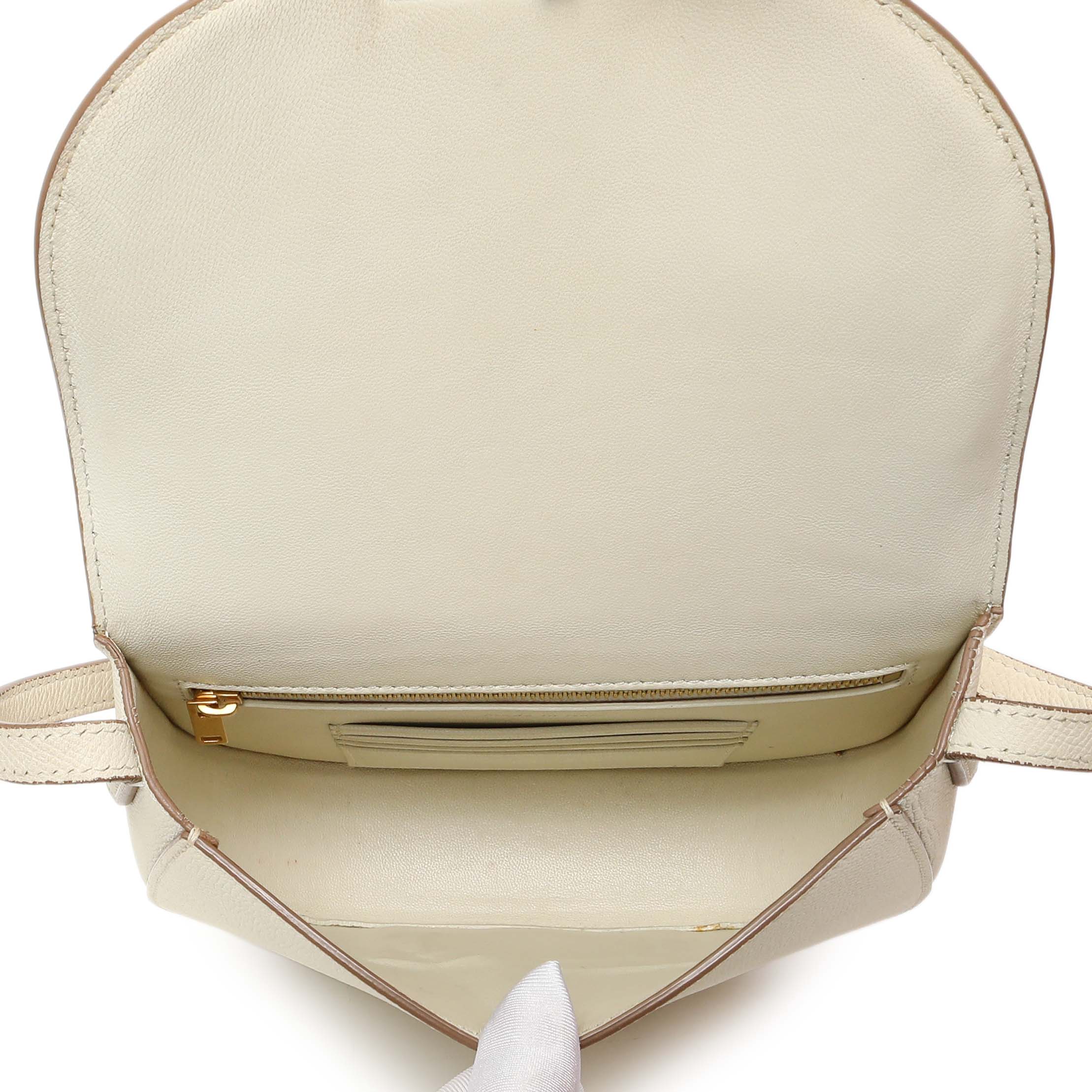 Celine Ivory Grained Calfskin Small Trotteur - Image 5