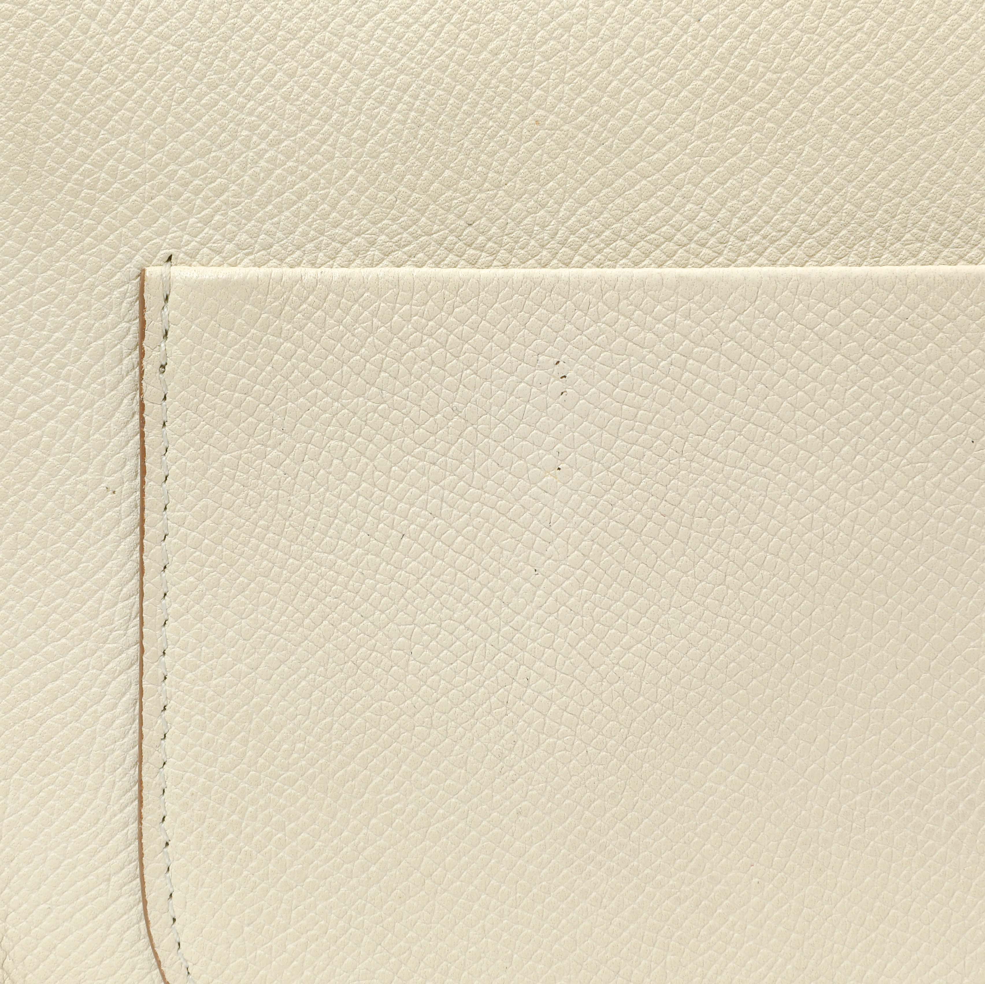 Celine Ivory Grained Calfskin Small Trotteur - Image 8