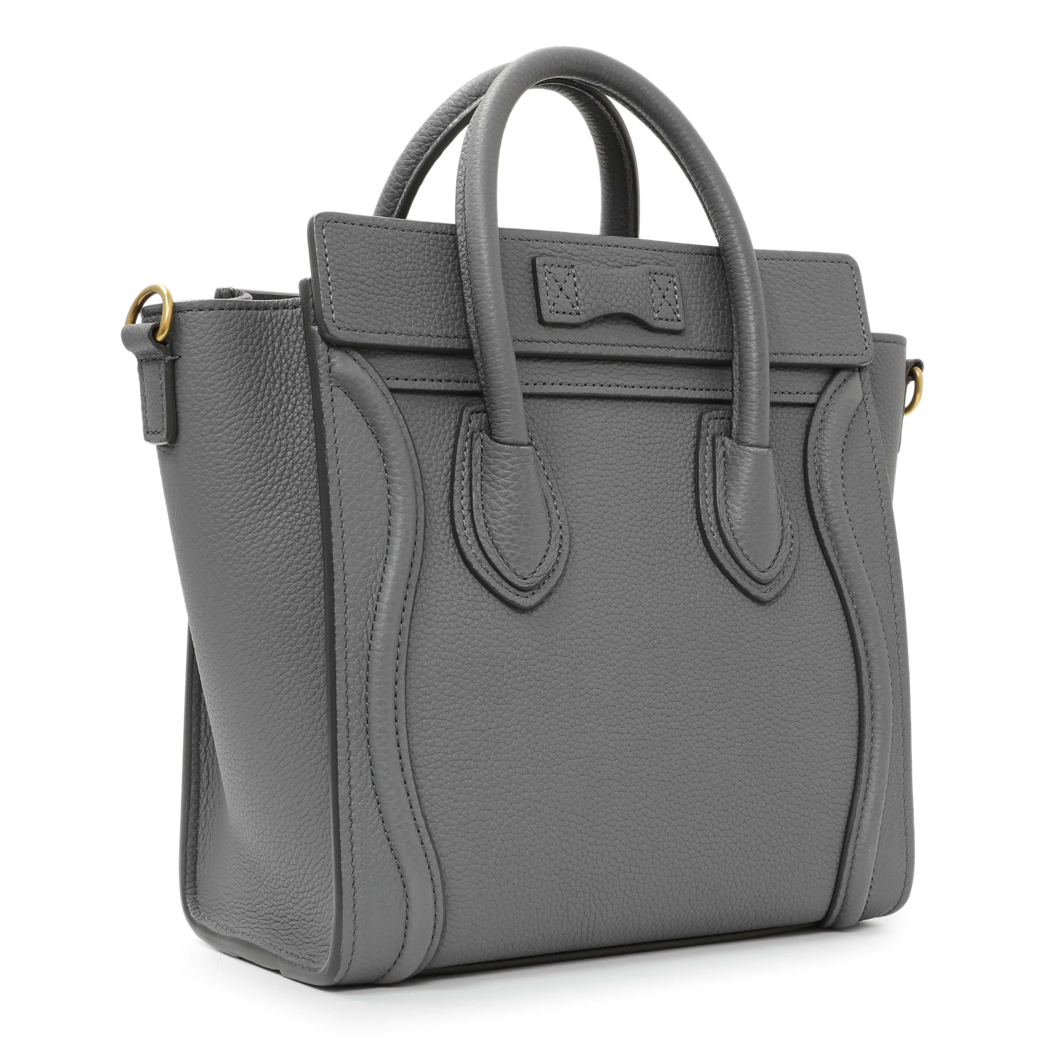 Celine Kohl Drummed Calfskin Nano Luggage - Image 2
