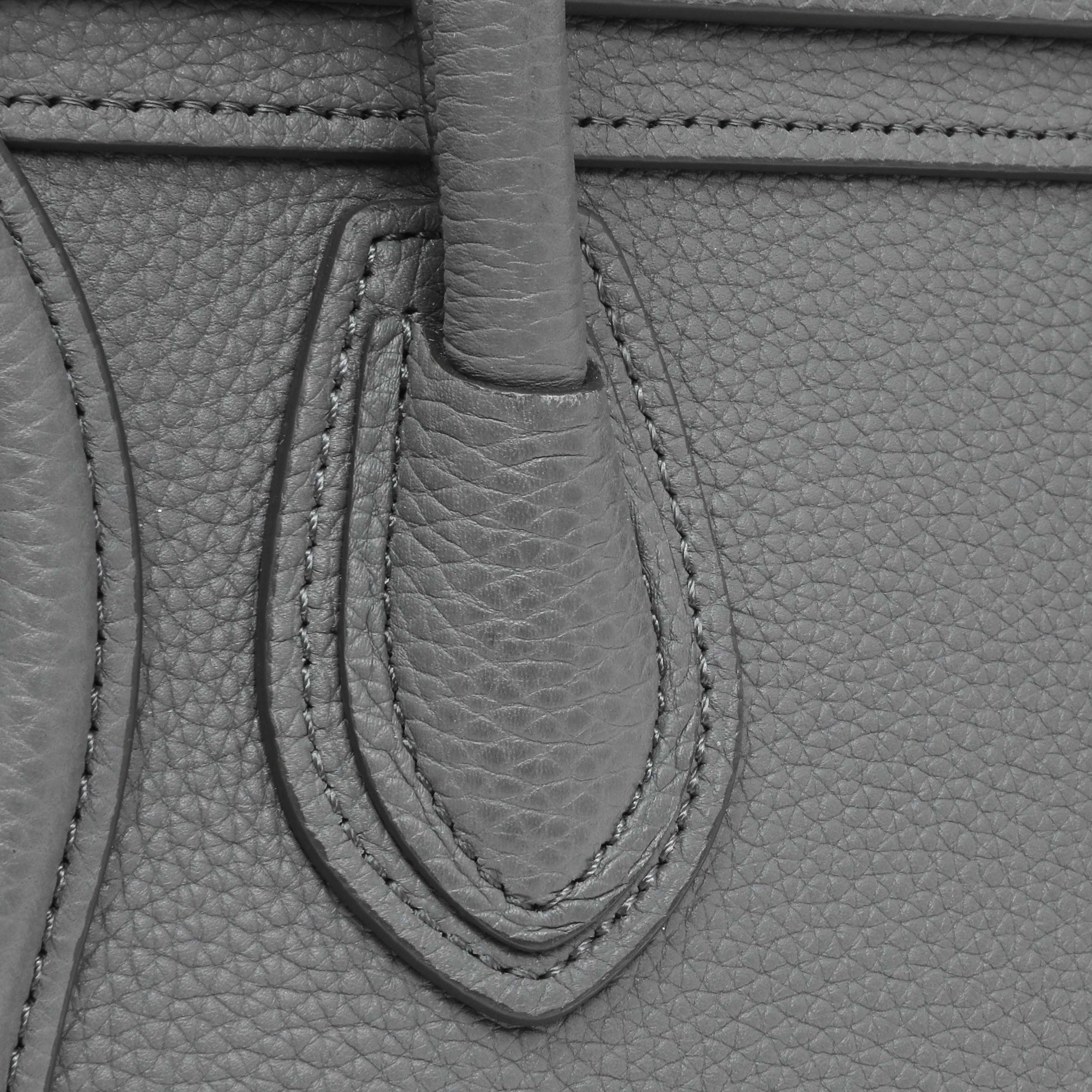 Celine Kohl Drummed Calfskin Nano Luggage - Image 8