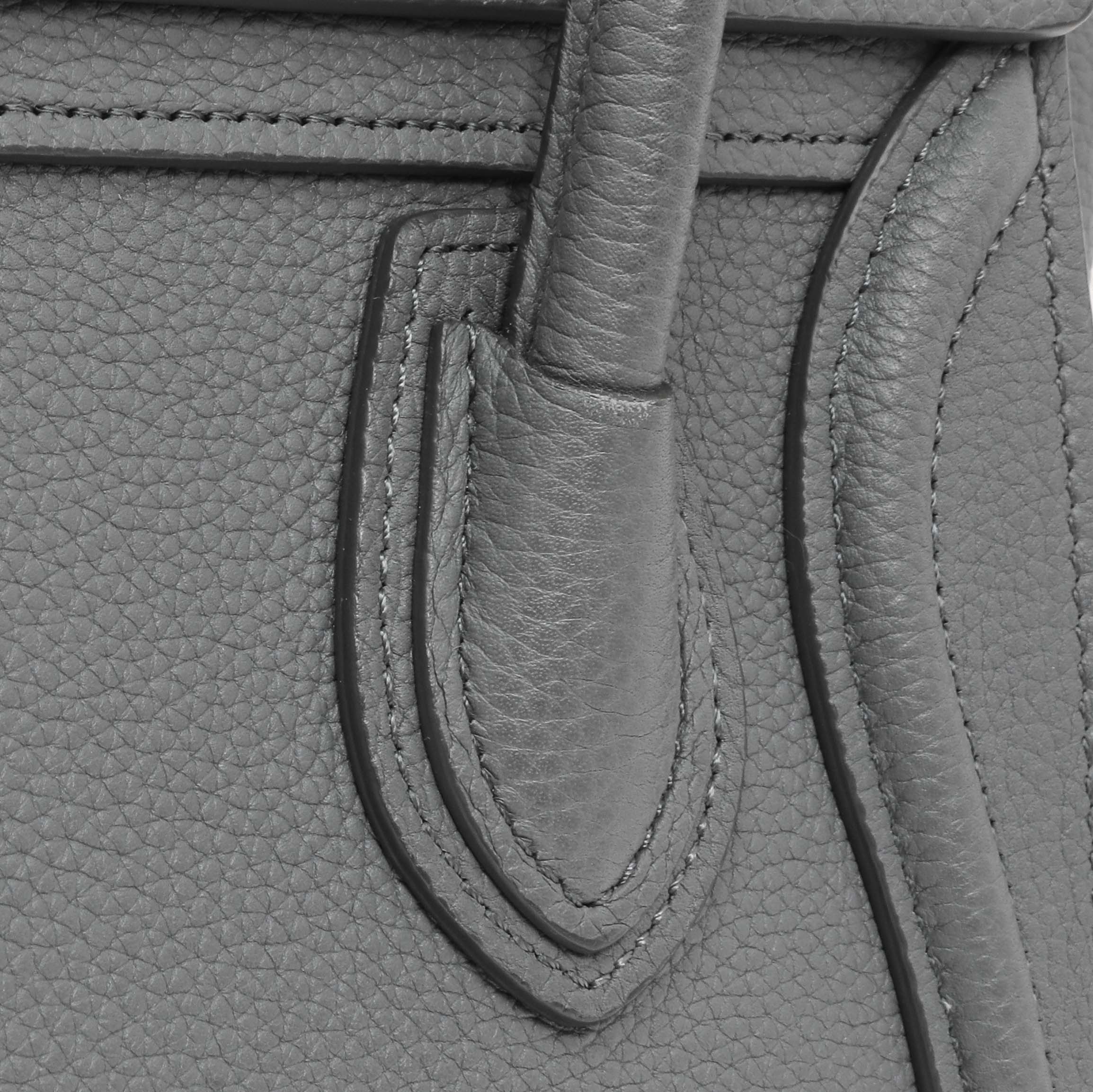 Celine Kohl Drummed Calfskin Nano Luggage - Image 9