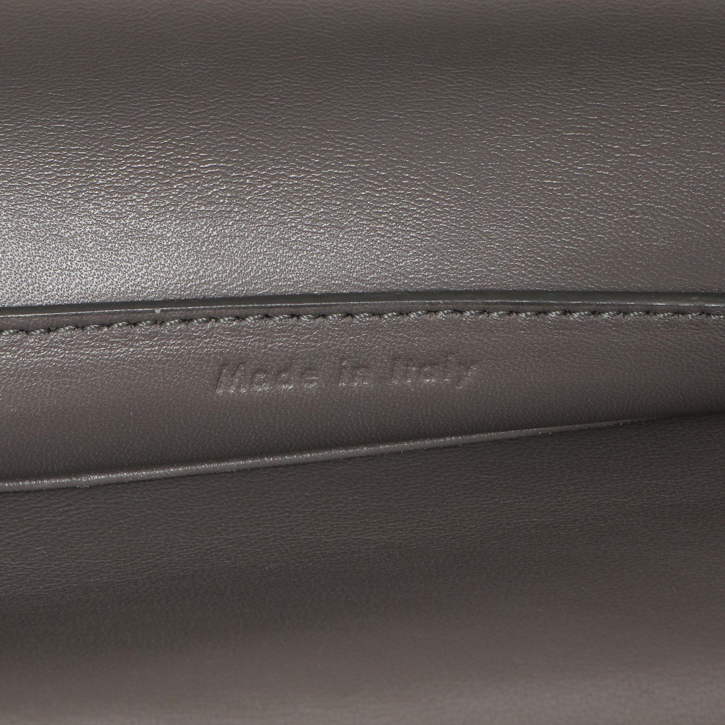 Celine Light Grey Smooth Calfskin Mini Clasp Bag - Image 6