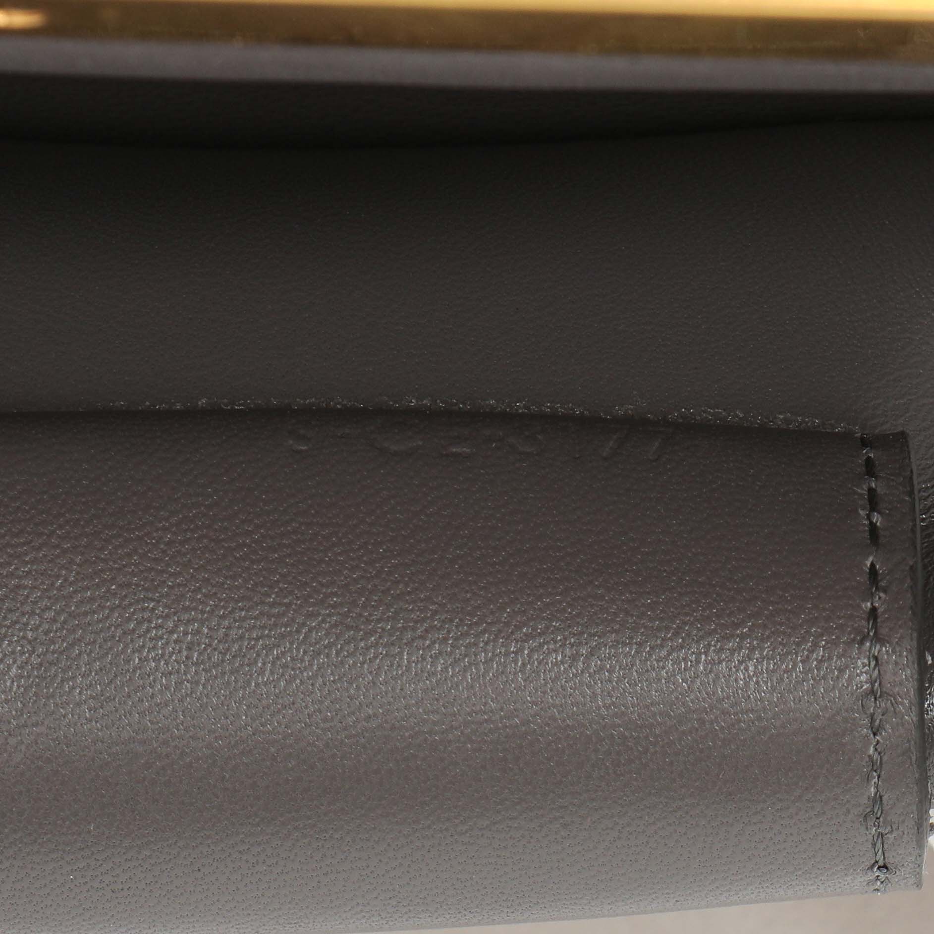 Celine Light Grey Smooth Calfskin Mini Clasp Bag - Image 7