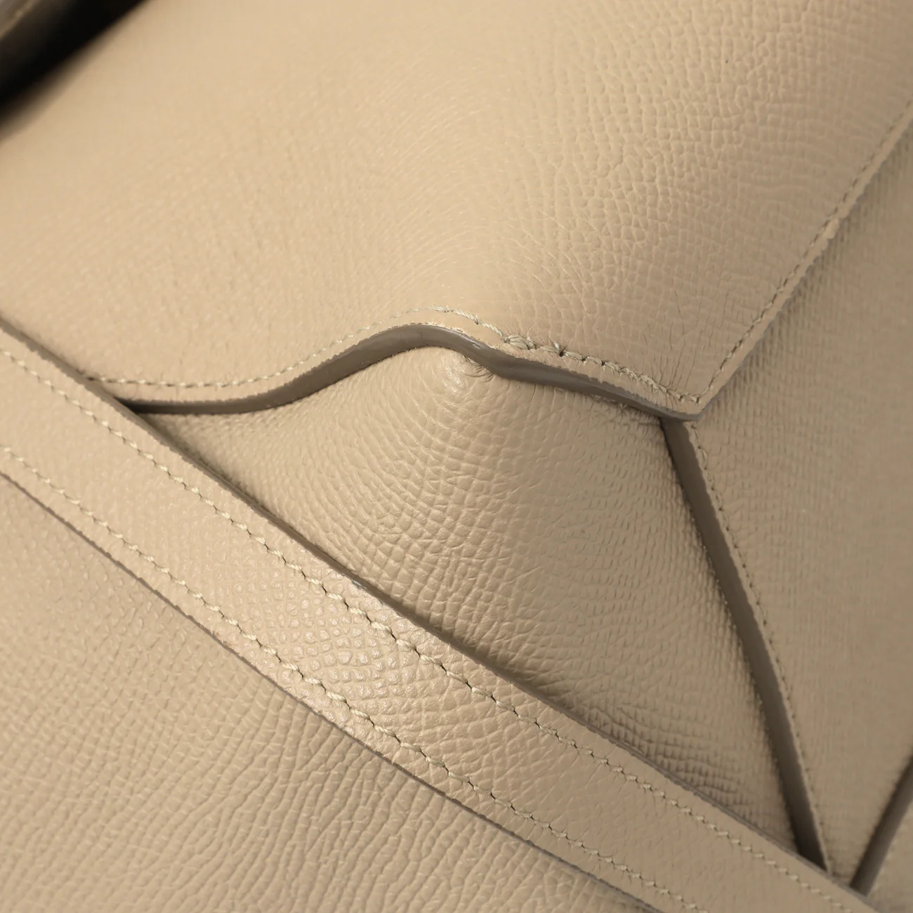 Celine Light Taupe Grained Calfskin Micro Belt Bag - Image 4
