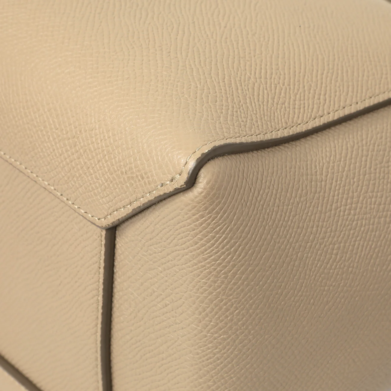 Celine Light Taupe Grained Calfskin Micro Belt Bag - Image 7