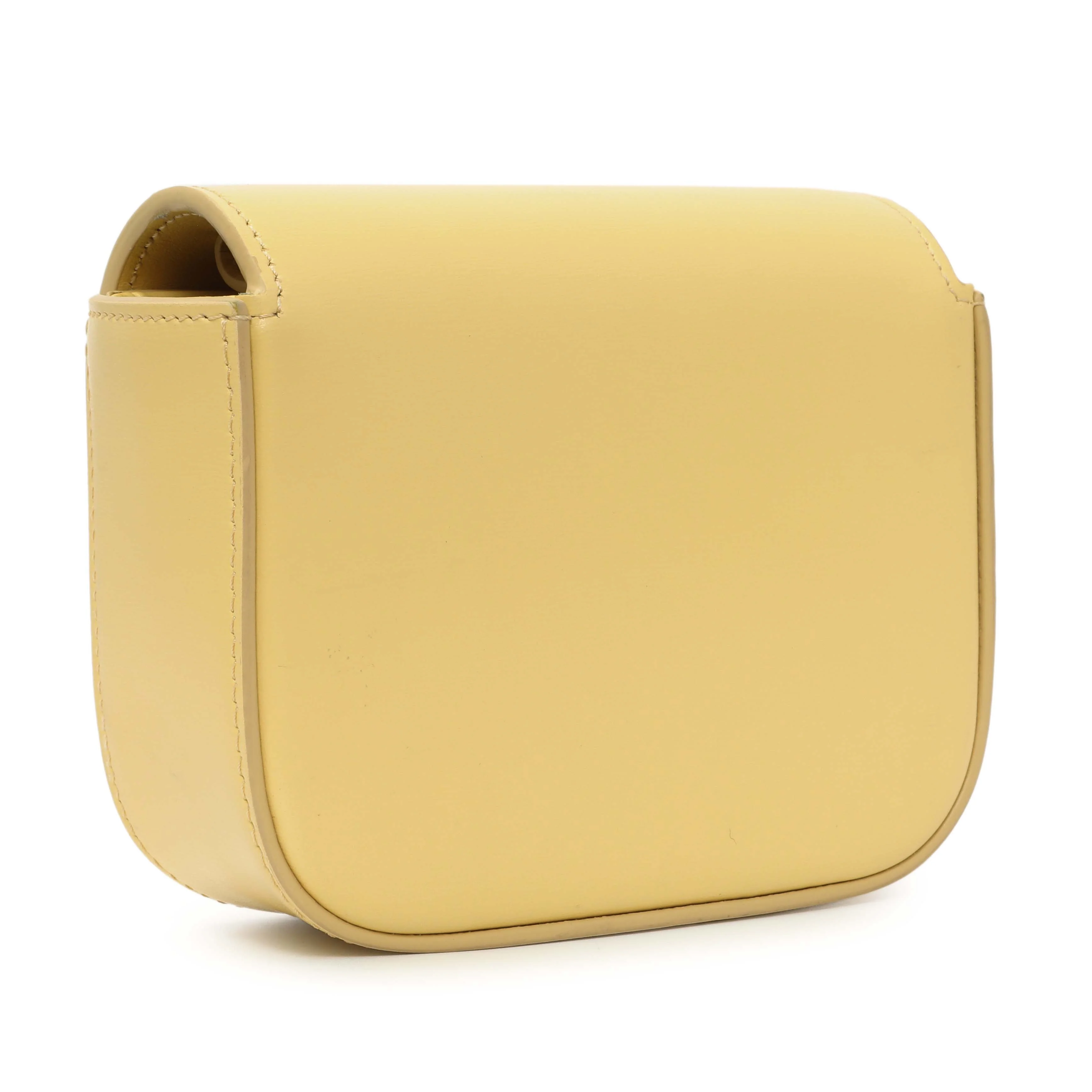 Celine Light Yellow Shiny Calfskin Mini Claude - Image 3
