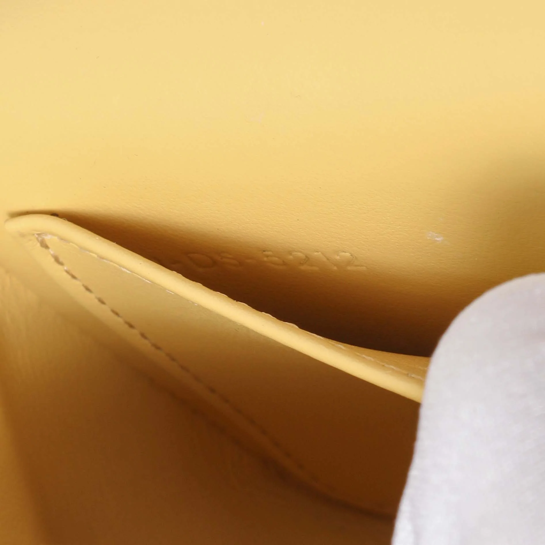 Celine Light Yellow Shiny Calfskin Mini Claude - Image 7