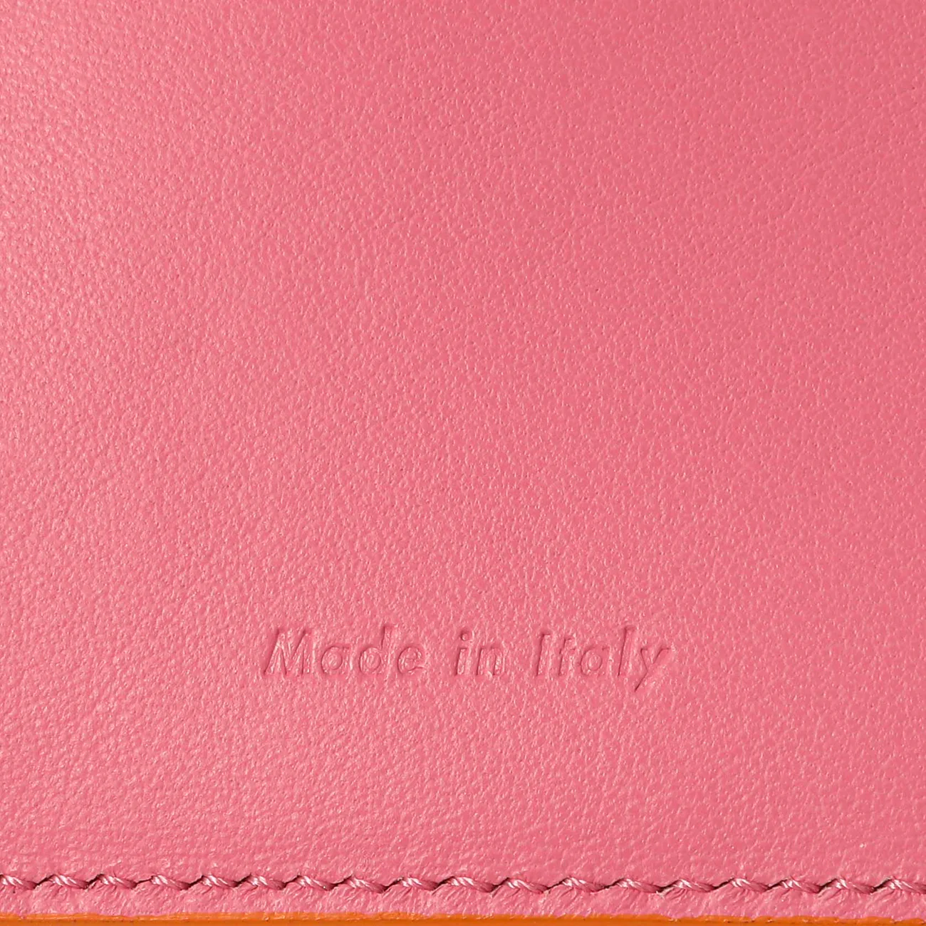 Celine Orange Grained Calfskin Large Multifunction Strap Wallet - Image 5