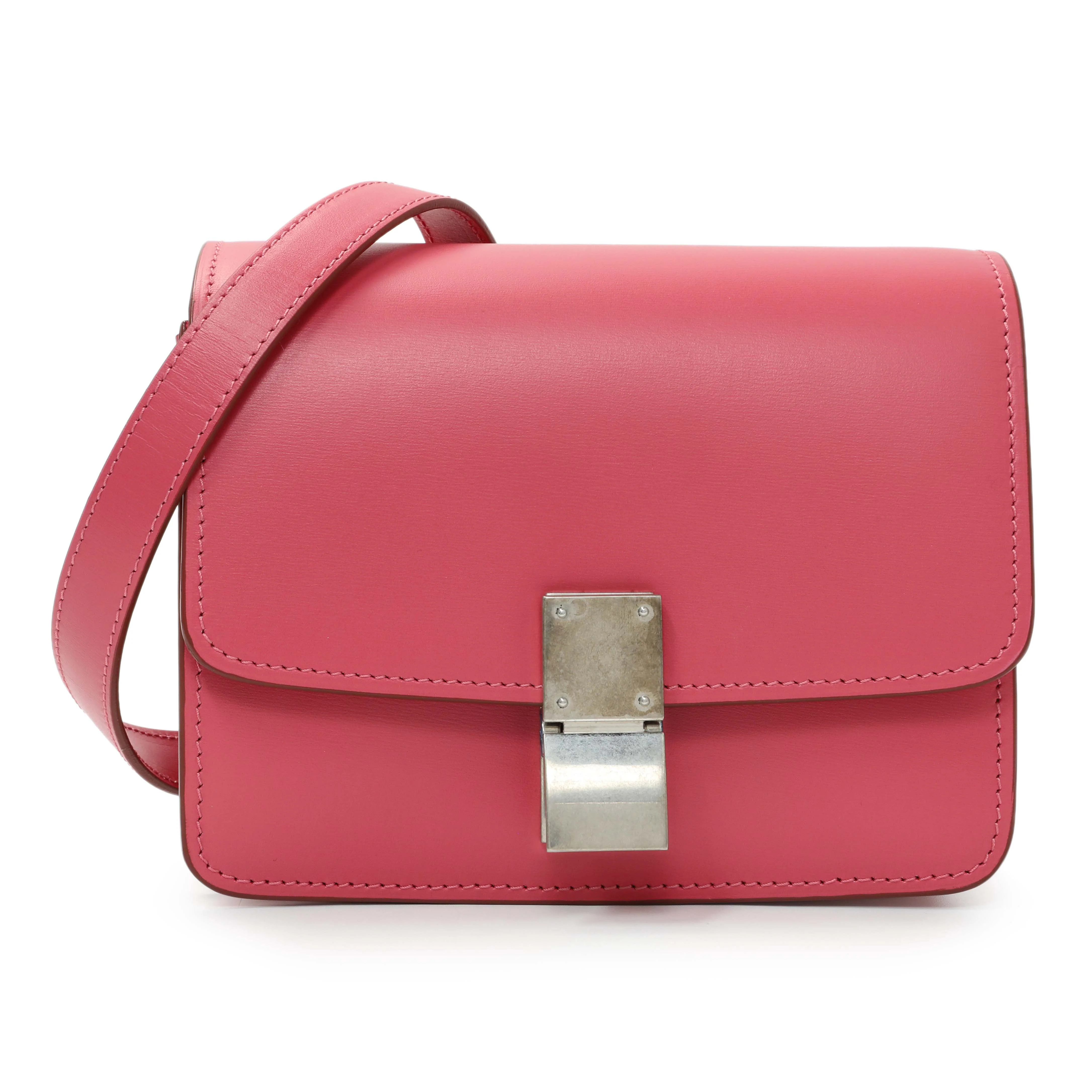 Celine Pink Box Calfskin Small Classic Box Flap Bag