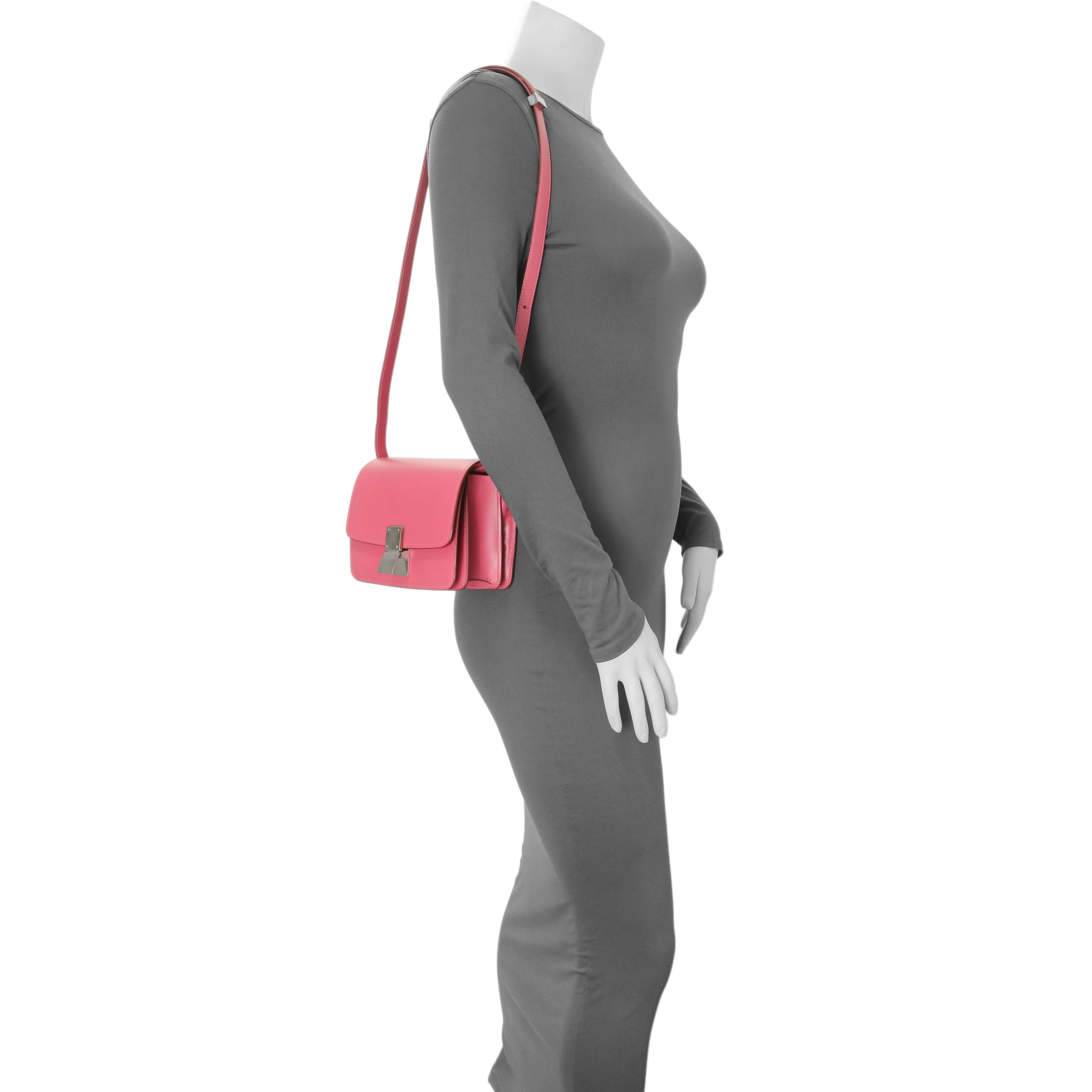 Celine Pink Box Calfskin Small Classic Box Flap Bag - Image 8
