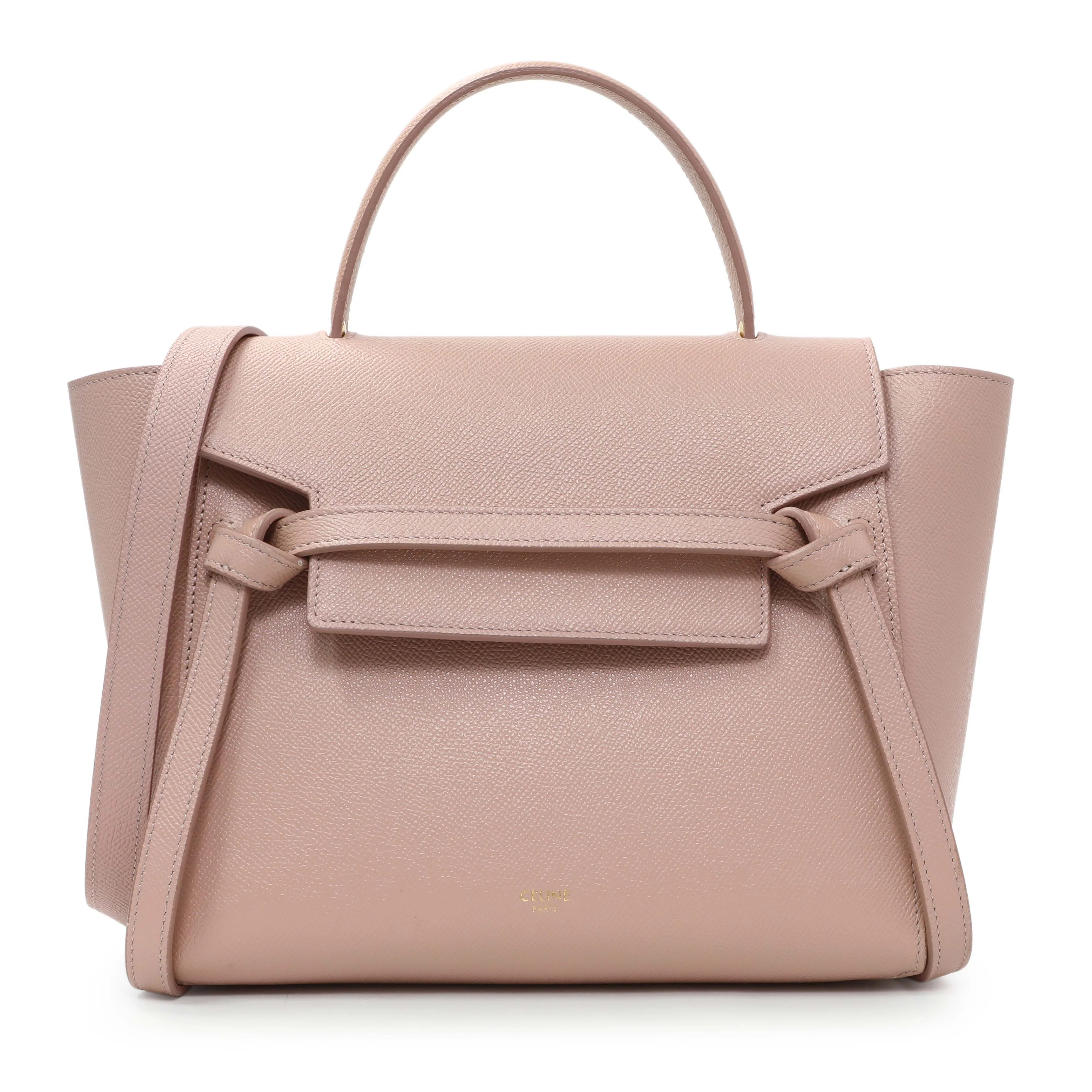 Celine Pink Grained Calfskin Micro Belt Bag