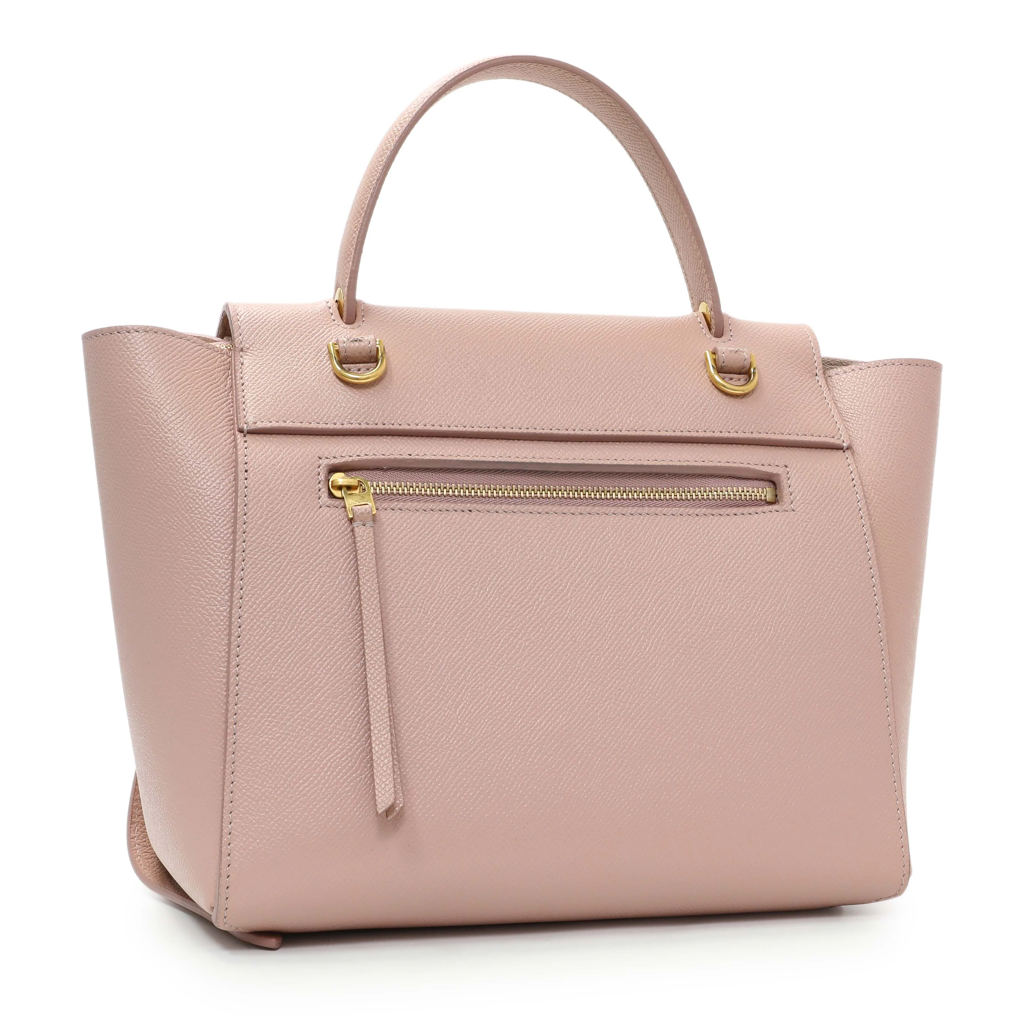Celine Pink Grained Calfskin Micro Belt Bag - Image 2