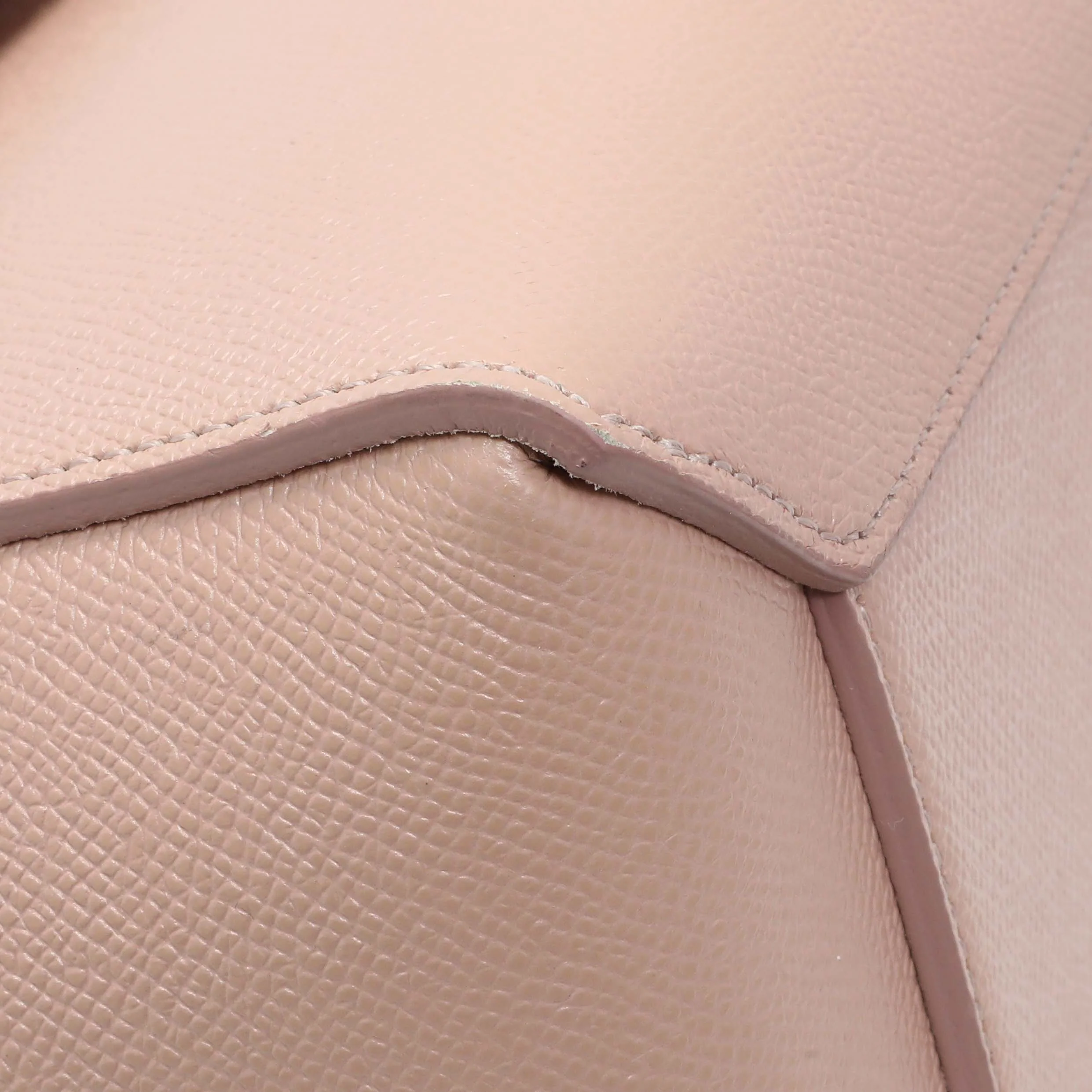 Celine Pink Grained Calfskin Micro Belt Bag - Image 4