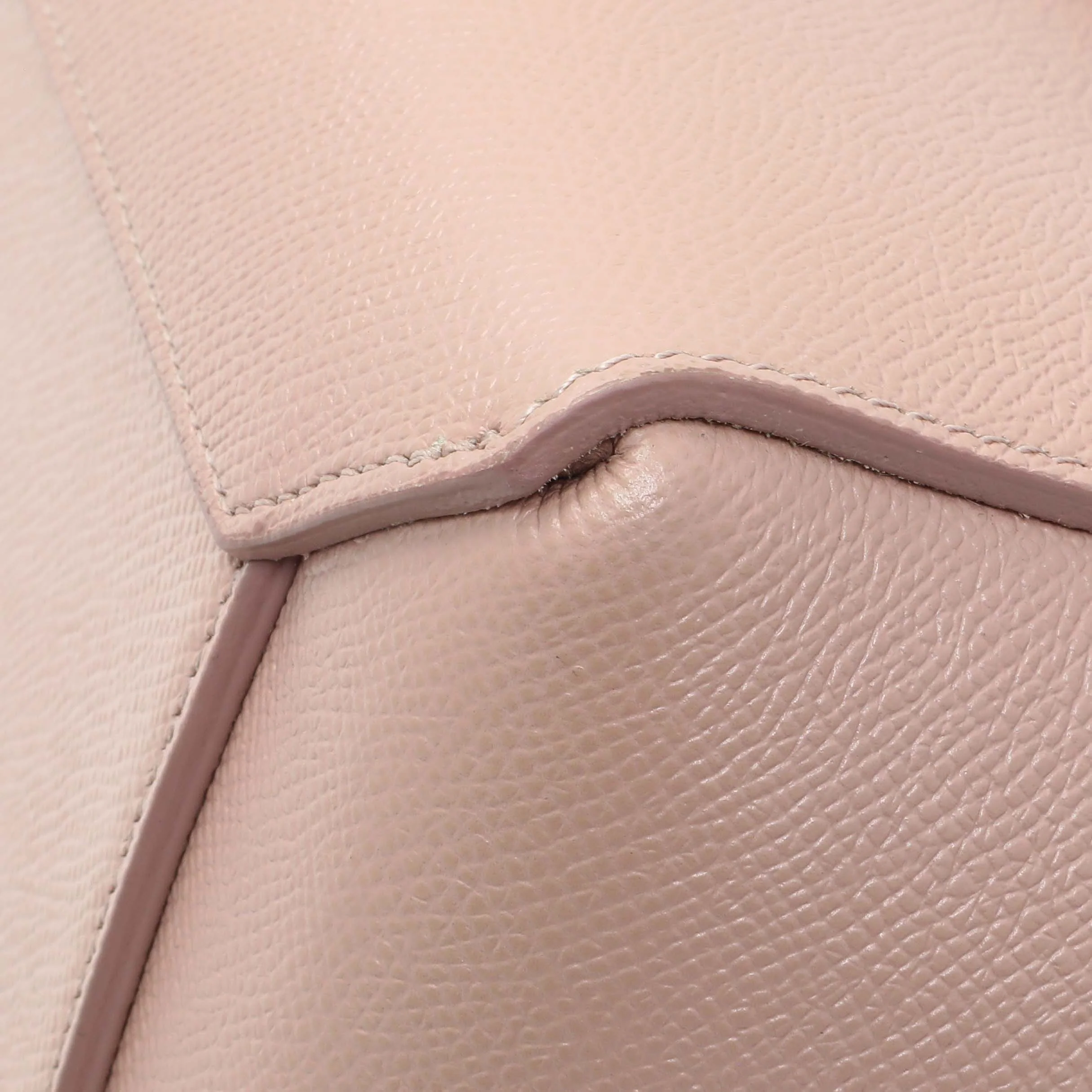 Celine Pink Grained Calfskin Micro Belt Bag - Image 5