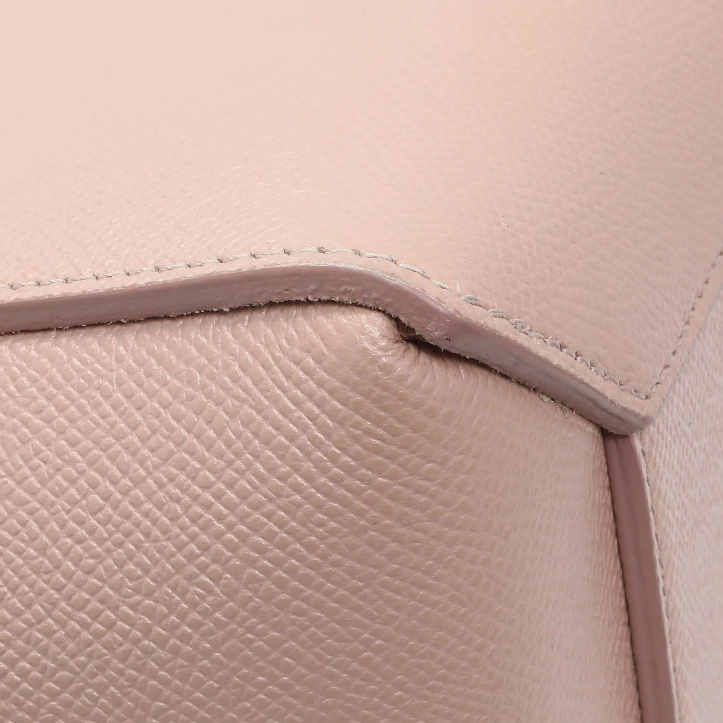 Celine Pink Grained Calfskin Micro Belt Bag - Image 6
