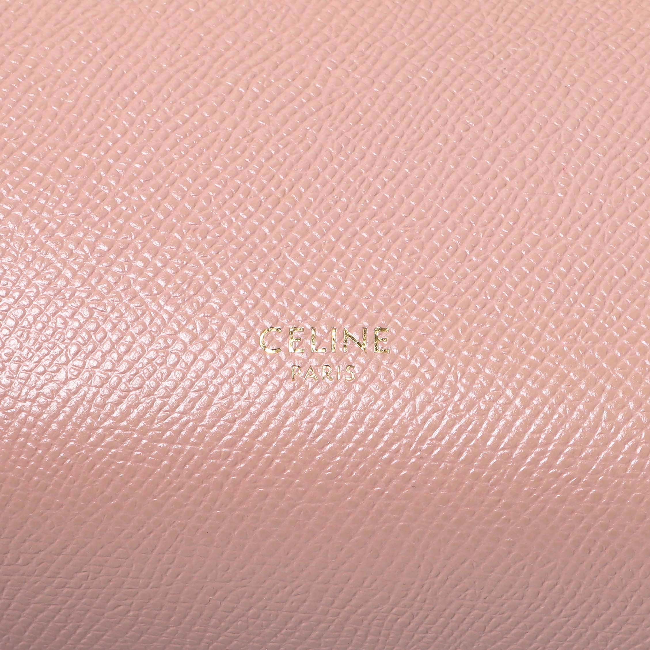 Celine Pink Grained Calfskin Micro Belt Bag - Image 9