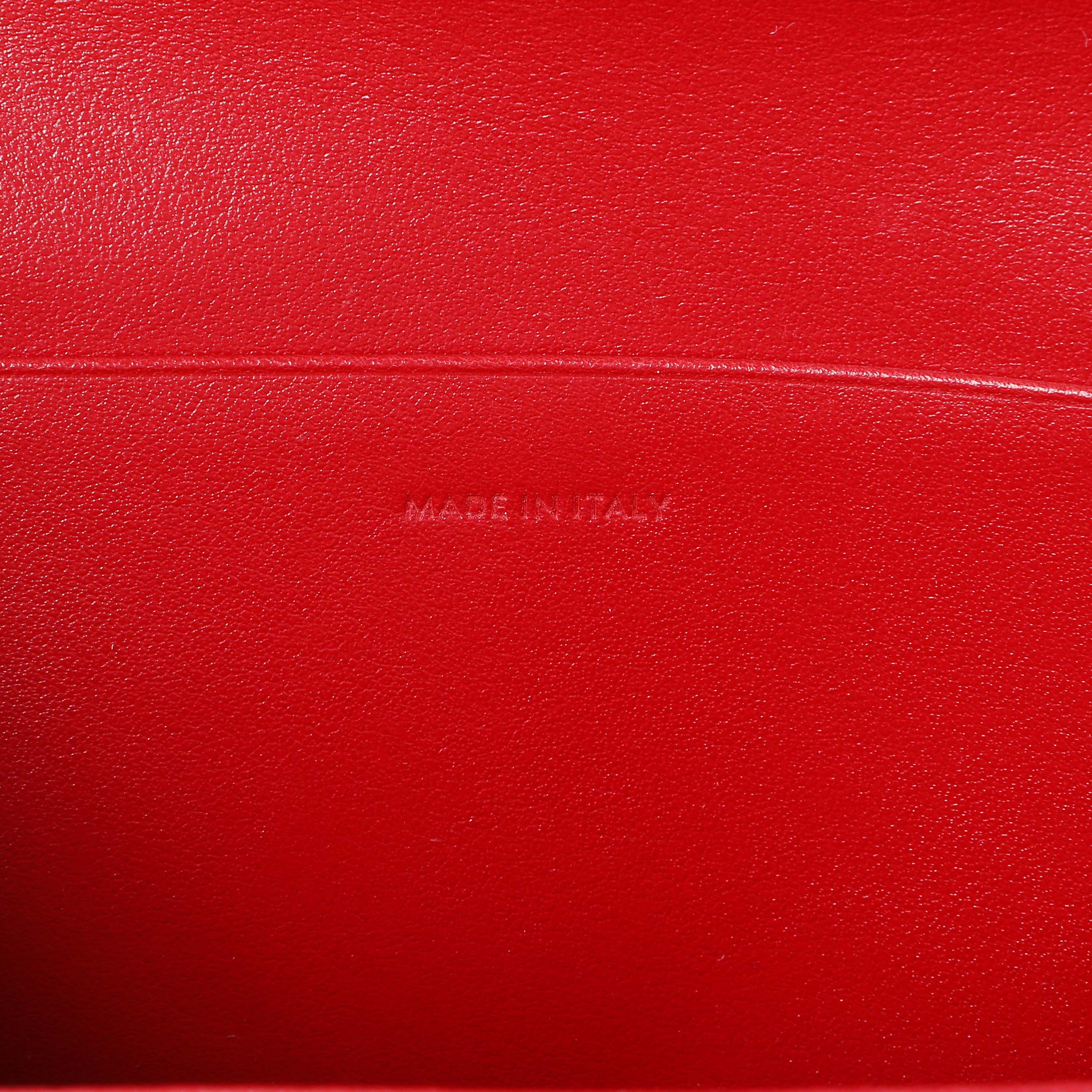 Celine Red Calfskin C Wallet on Chain - Image 10
