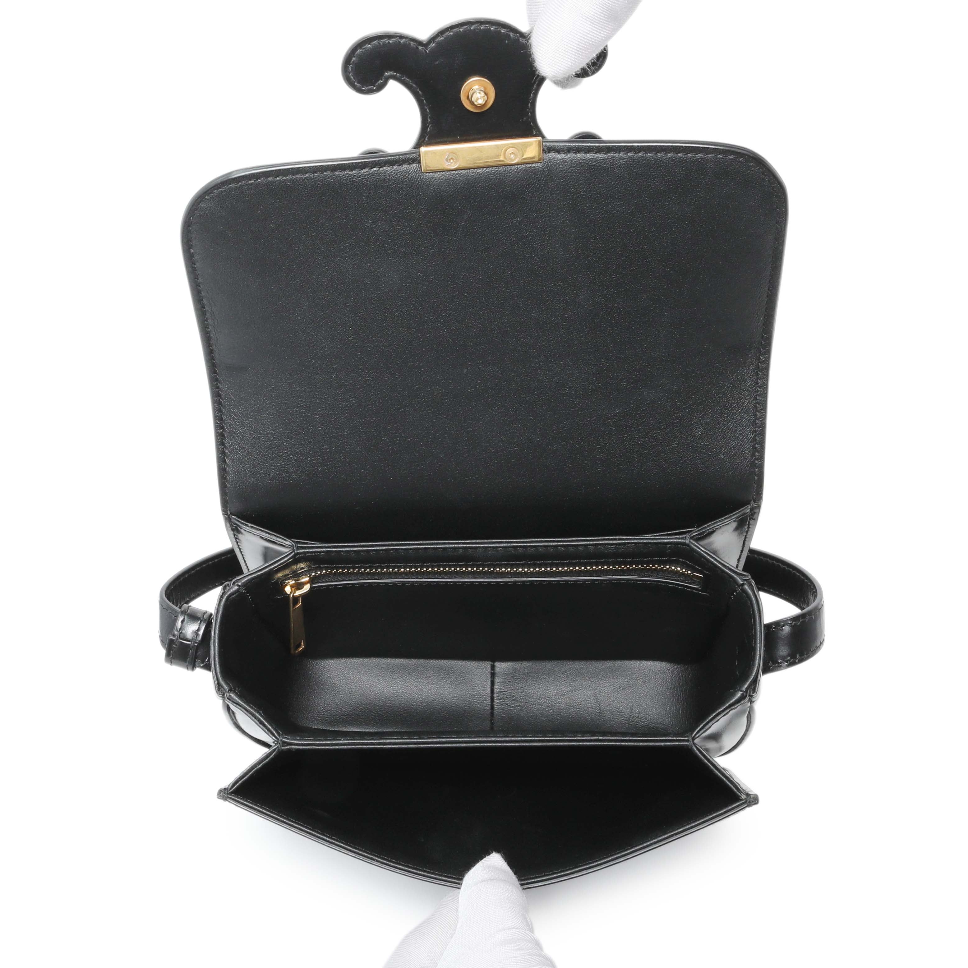 Celine Shiny Calfskin Teen Triomphe Bag - Image 4