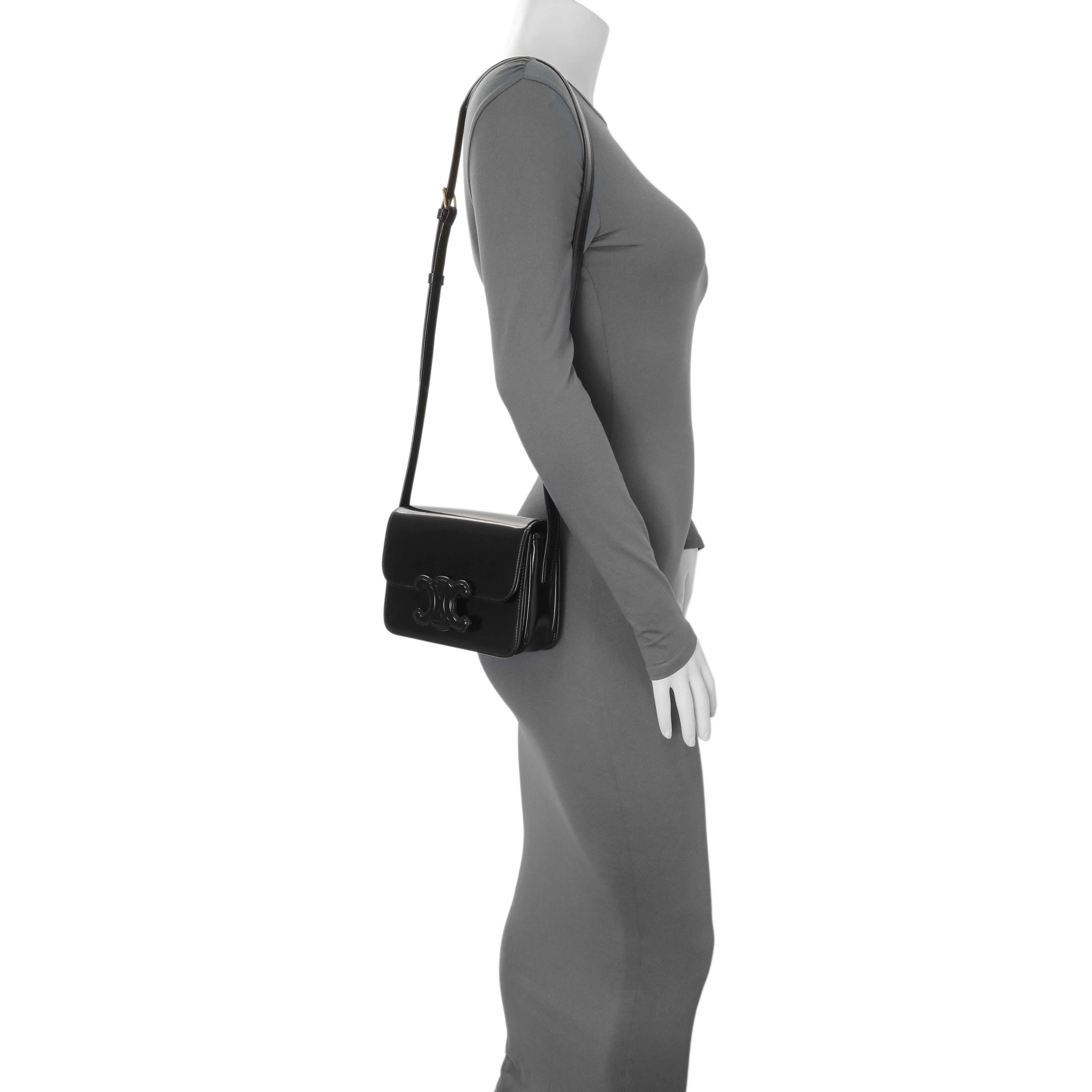 Celine Shiny Calfskin Teen Triomphe Bag - Image 8